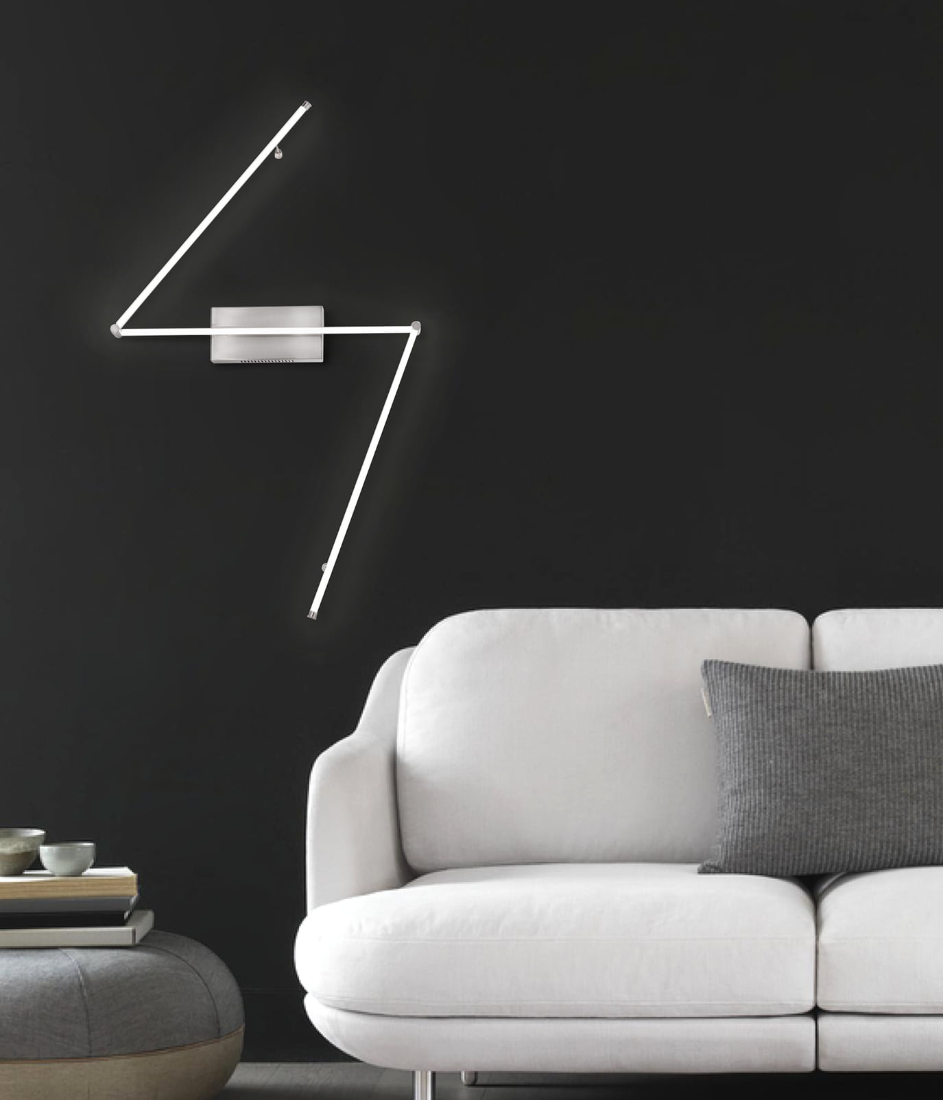 Flaven 4″ Hardwired Wall Sconce Wall Decor in Satin Nickel for Bedroom Livingroom Hallway Brass