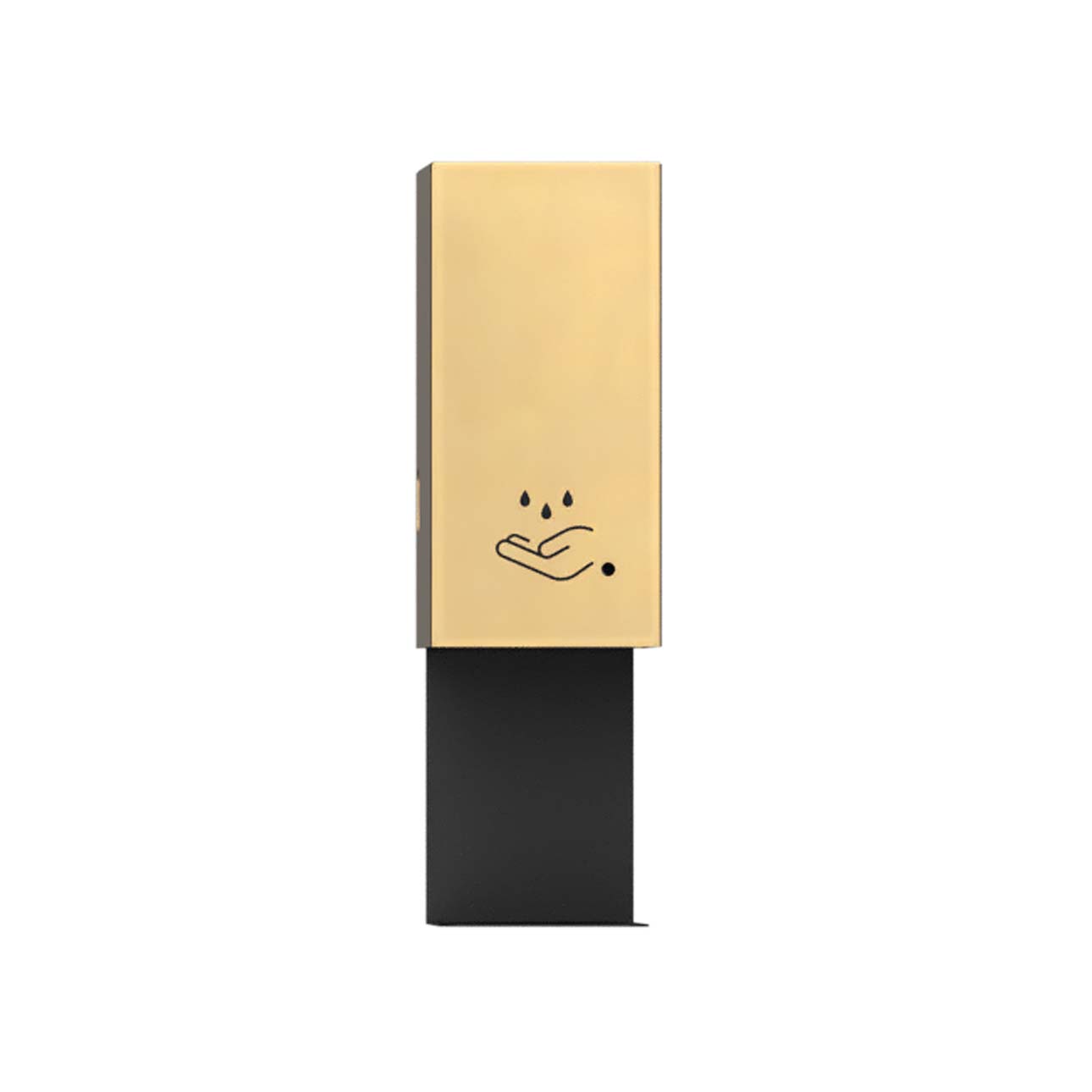 Luxe Wall Mounted Touchless Hand Sanitizer Dispenser - Brushed Brass