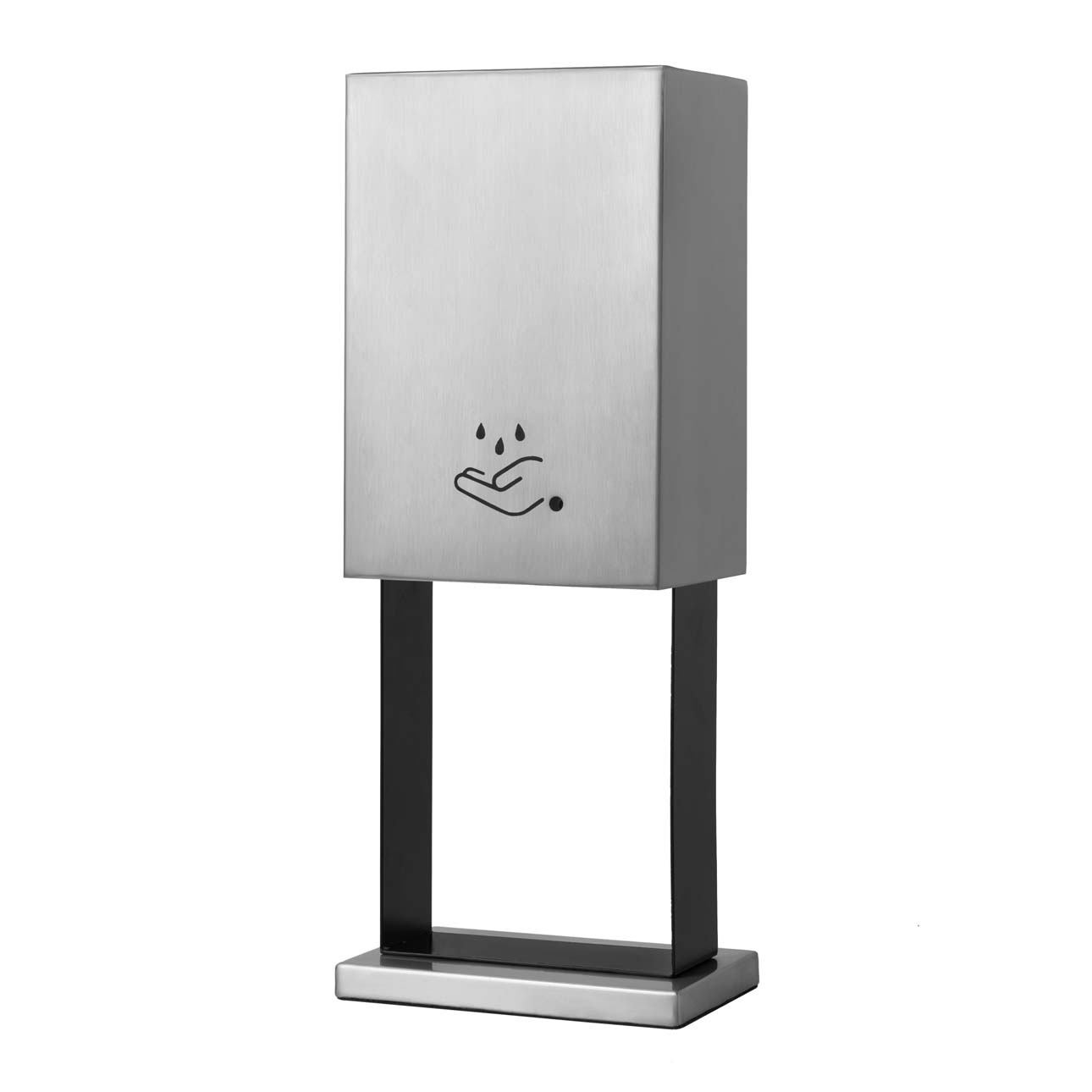 Luxe Touchless Hand Sanitizer Dispenser Tabletop in Nickel