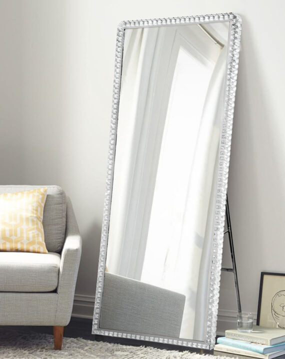 Marilyn Illuminated Large, Leaner Mirror, Chrome Nova of California