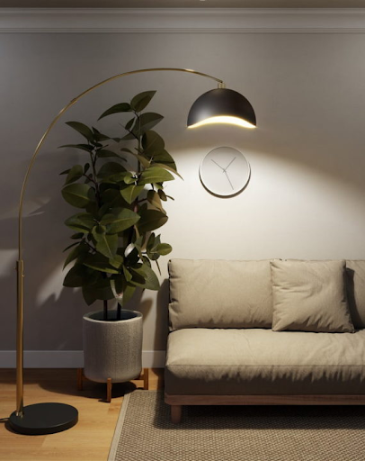 The Luna Bella 92" arc lamp is an exceptionally sophisticated decor piece