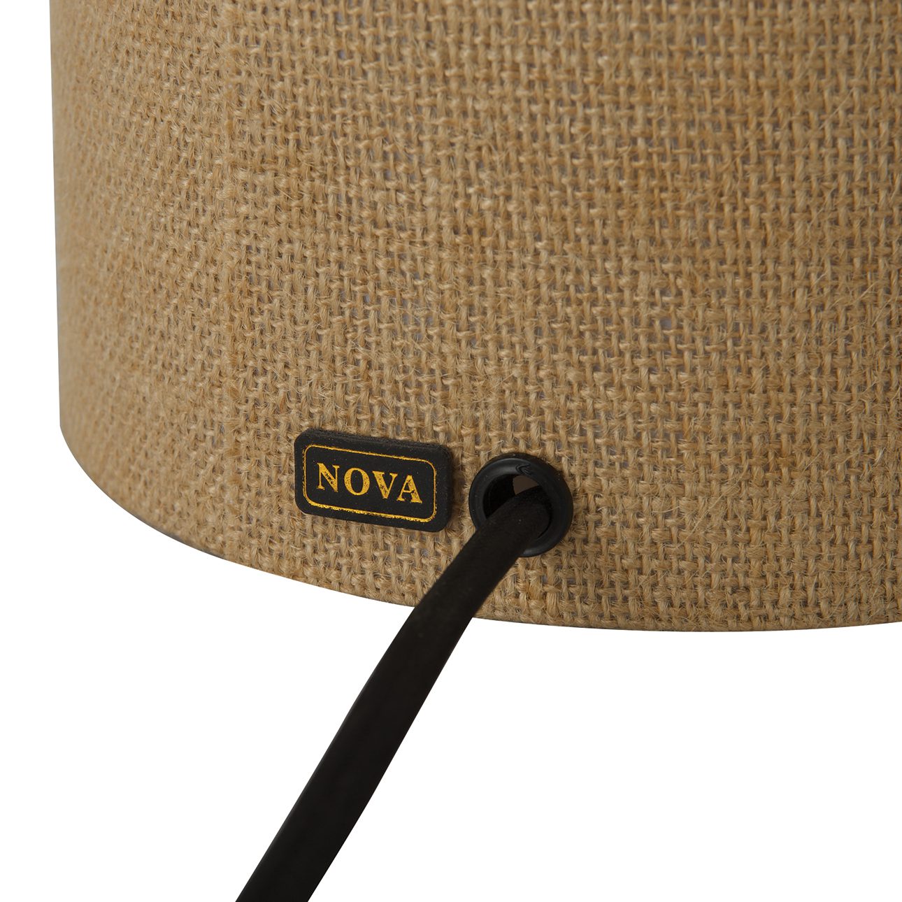 Moonlight Table Lamp - Woven Burlap Shade