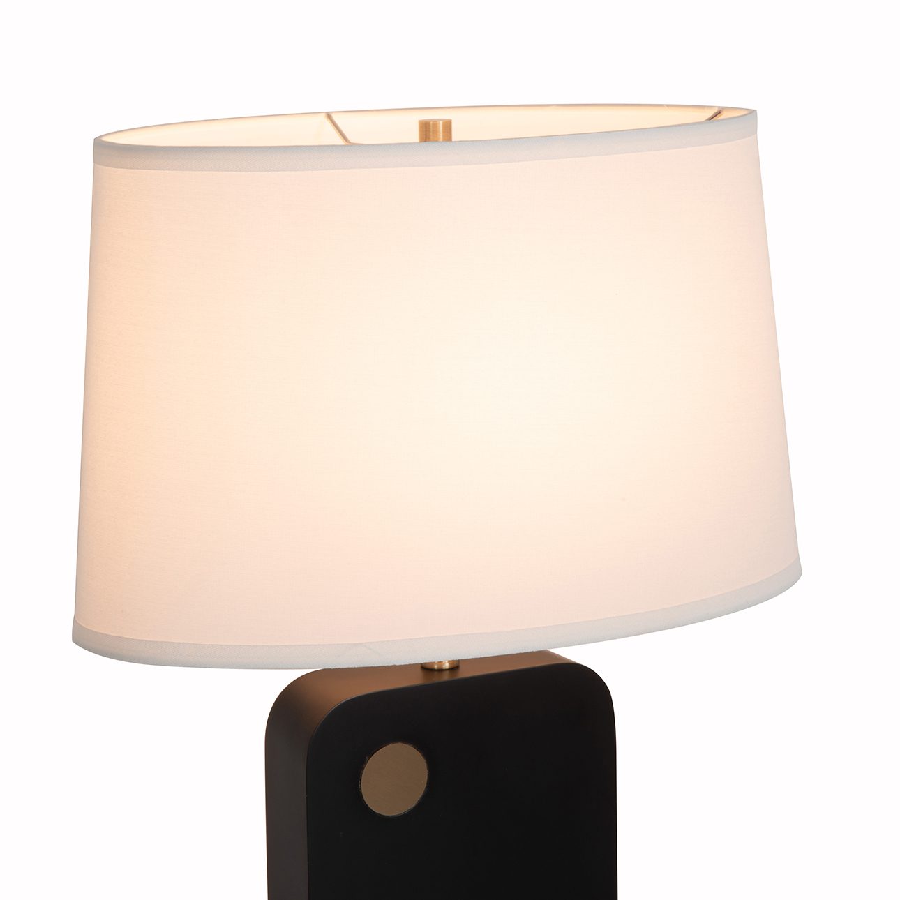 Laurel Table Lamp in Ebony with Warm Ambient Glow