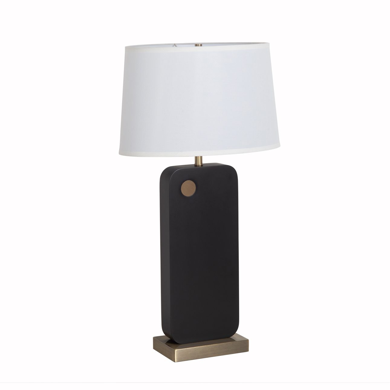 Laurel Table Lamp in Ebony with Warm Ambient Glow