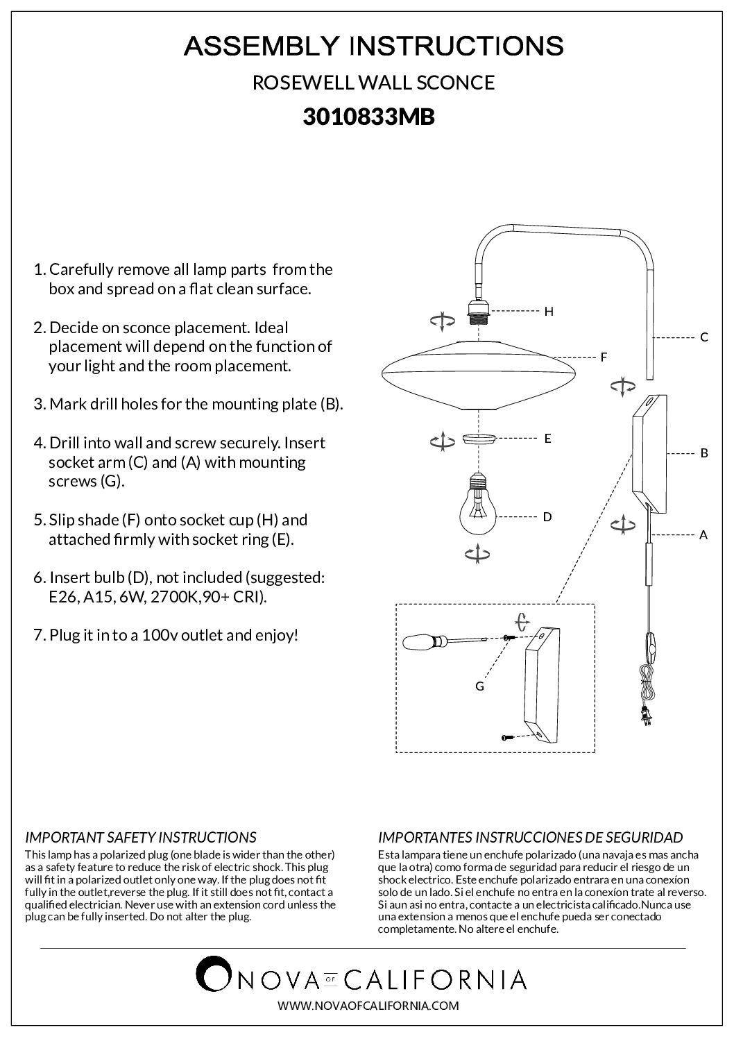 Roswell Wall Sconce with Warm Linen Shade