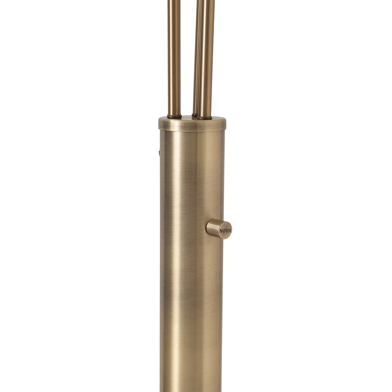 Bloom Three Light Arc Floor Lamp in Black Nickel with Black Marble Base