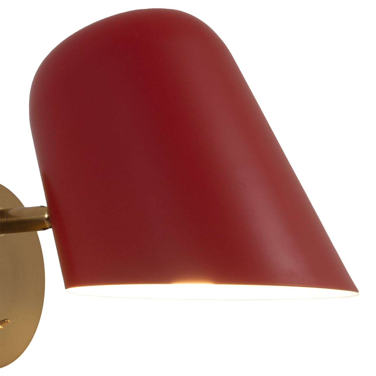 Culver Wall Sconce in Crimson Red with Plug In Toggle Switch
