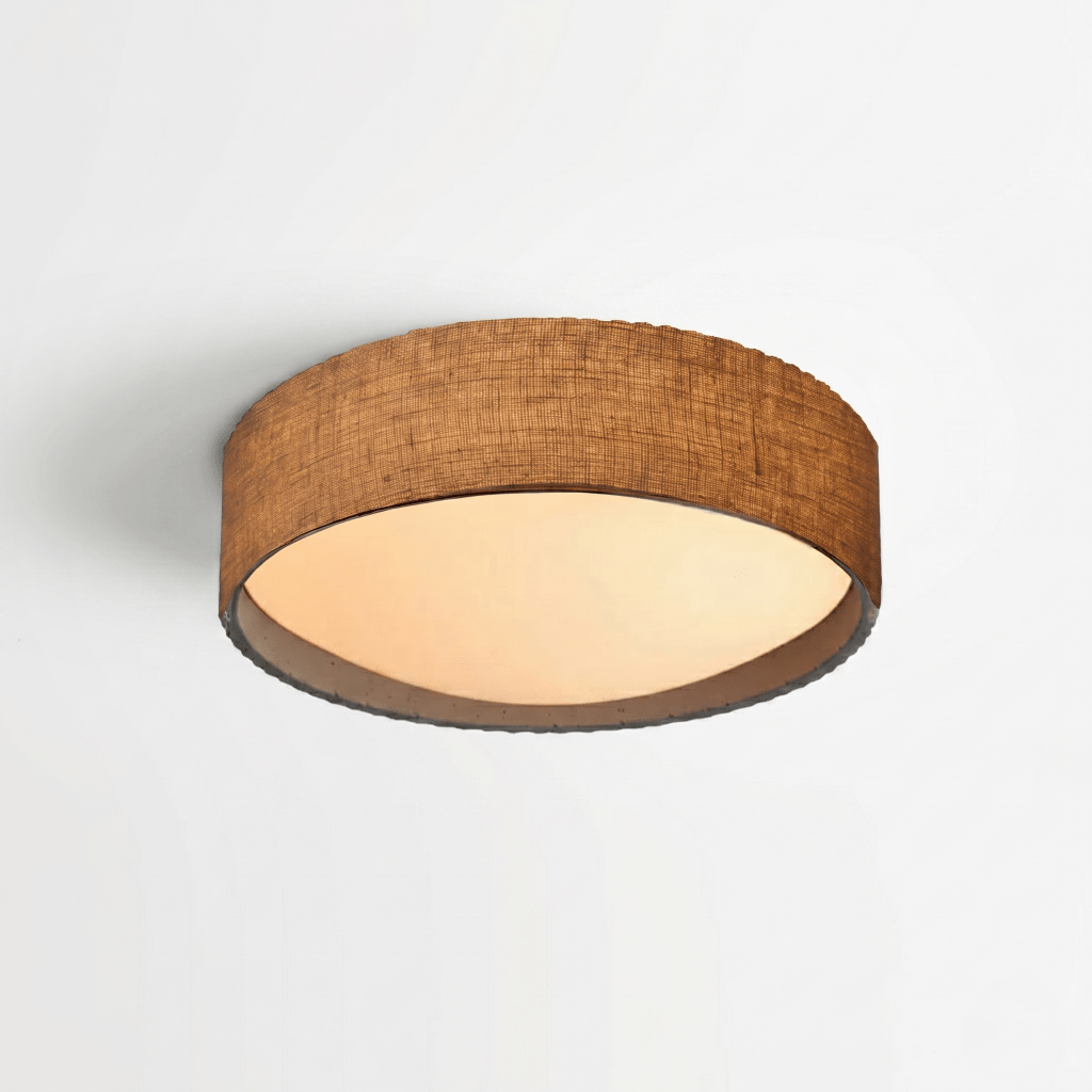 Moonlight 16 Flush Mount Ceiling Light Burlap | Nova Of California