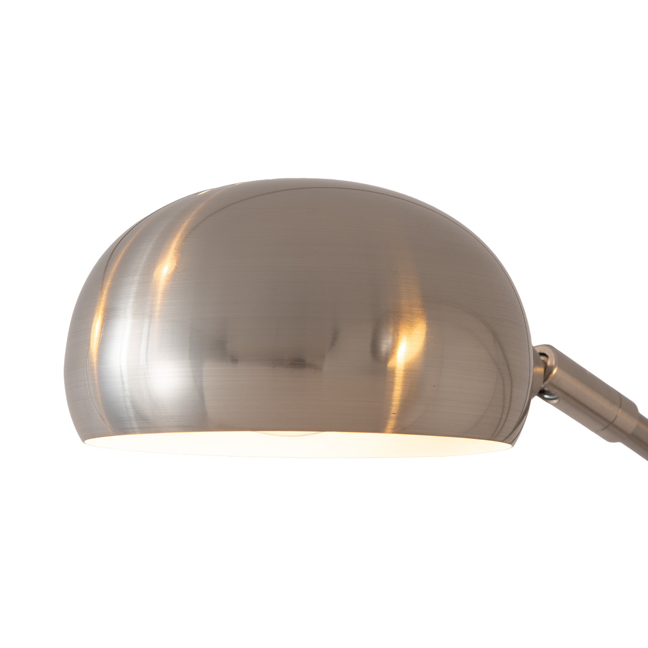Original 1963 Mushroom 5 Light Arc Floor Lamp - Satin Nickel