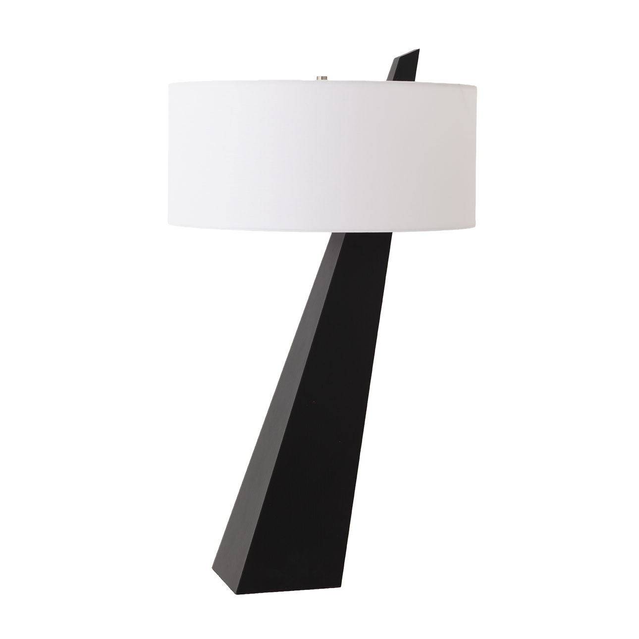 Obelisk Table Lamp - Black Oak