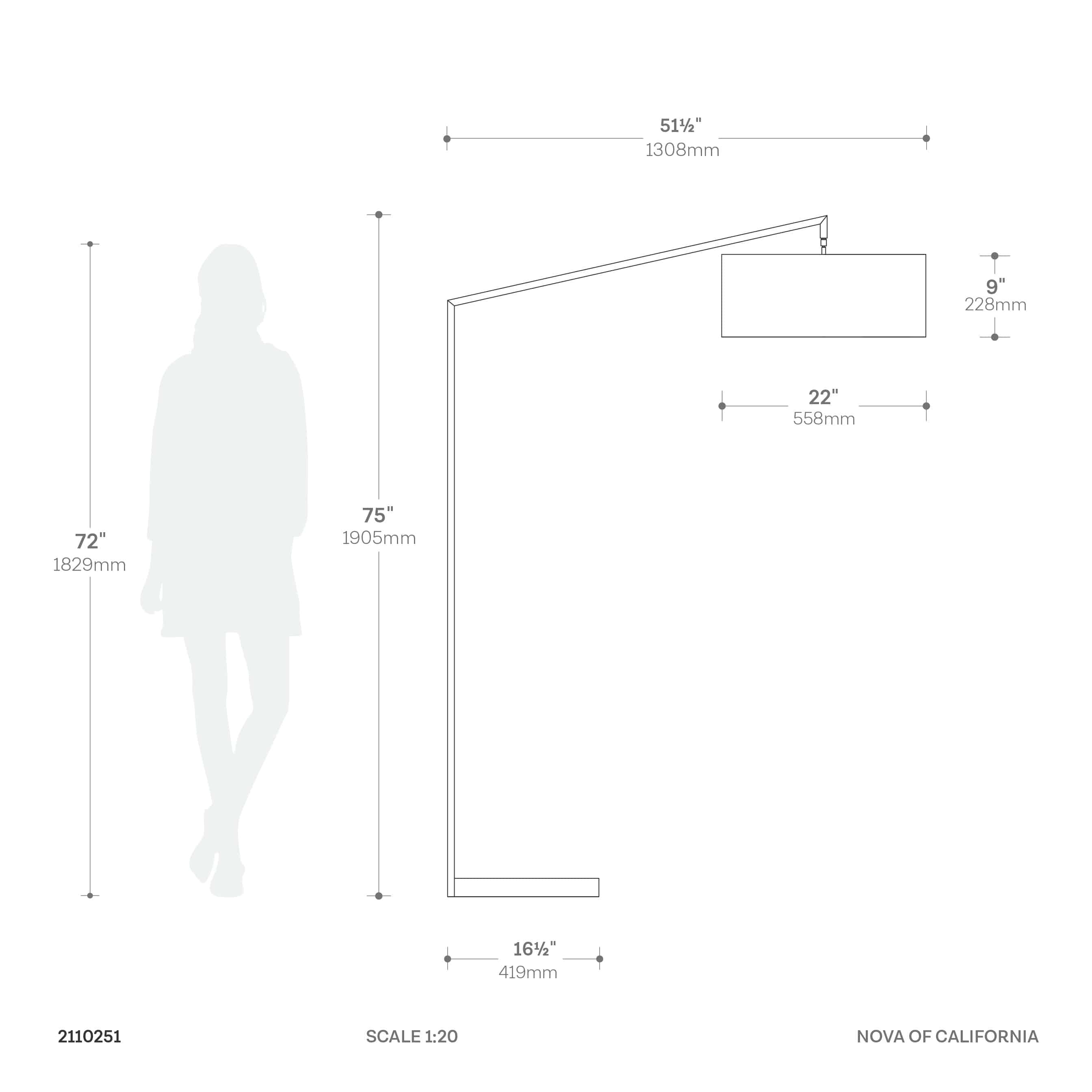 Stretch 75"H 1-Light Chairside Arc Lamp, Crimson Red Linen Shade, White Body, Dimmable, for Living Room or Bedroom