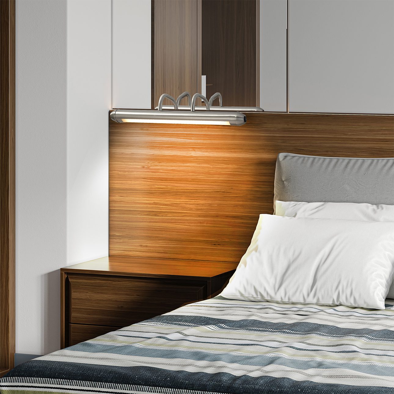 Bradley Bar Wall Light with Warm Ambient Glow