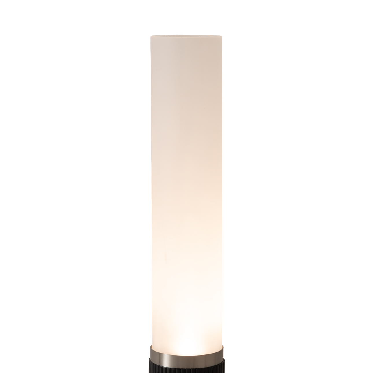Tambo Cylindro, 29" Accent Table Lamp, Black Oak, Satin Nickel