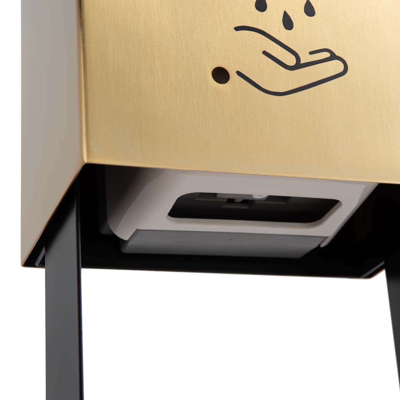 Luxe Hand Sanitizer Dispenser for Desk in Brass Finish