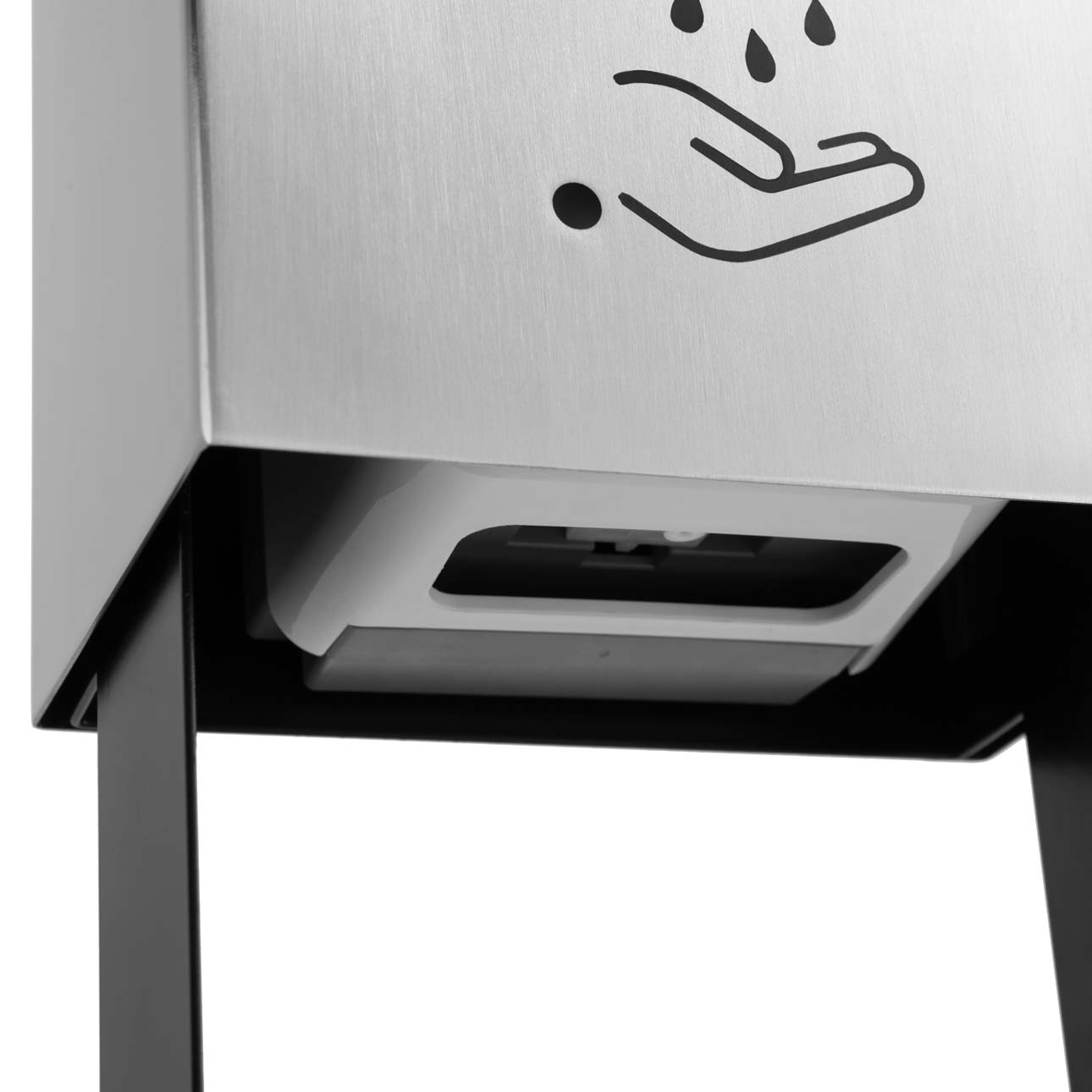 Luxe Touchless Hand Sanitizer Dispenser Tabletop in Nickel
