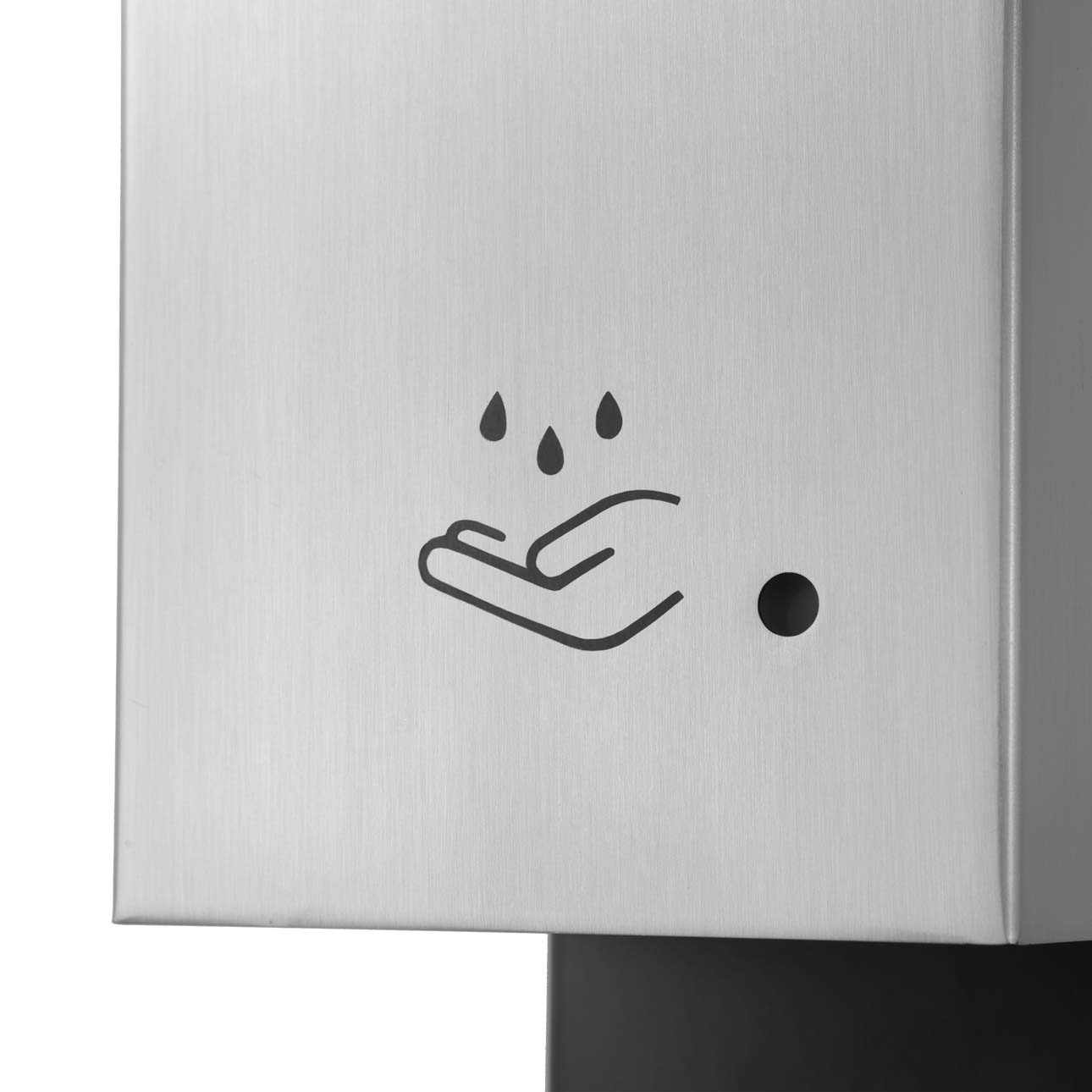 Luxe Floor Stand Hand Sanitizer Dispenser in Nickel