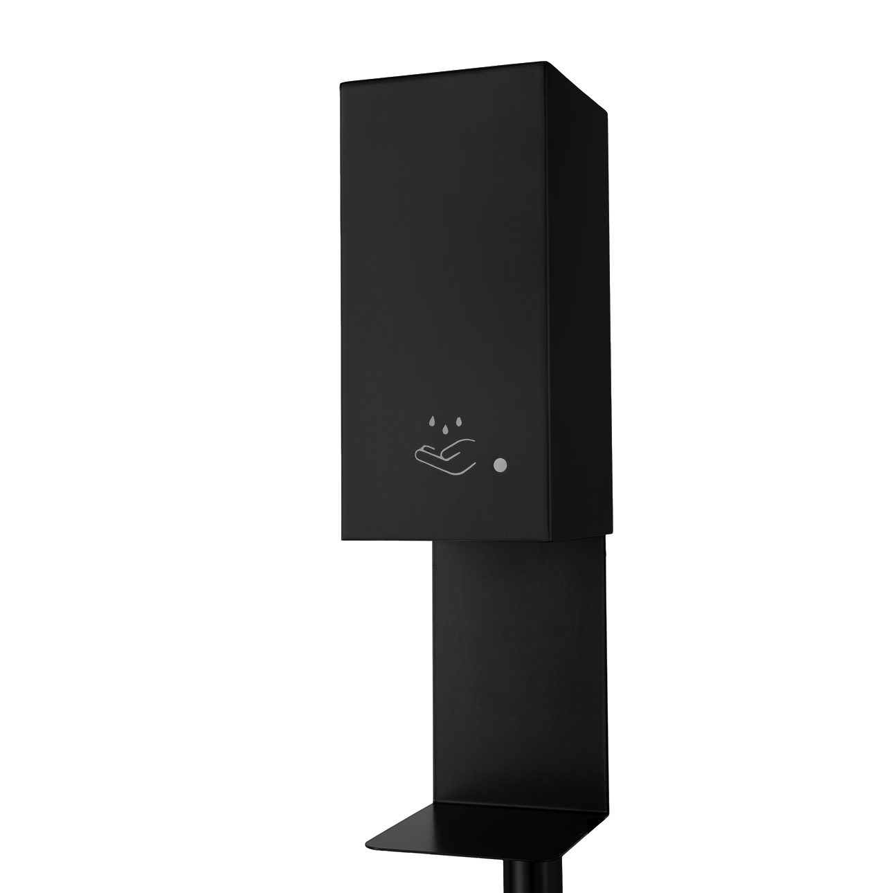 Luxe Floor Standing Touchless Hand Sanitizer Dispenser - Matte Black