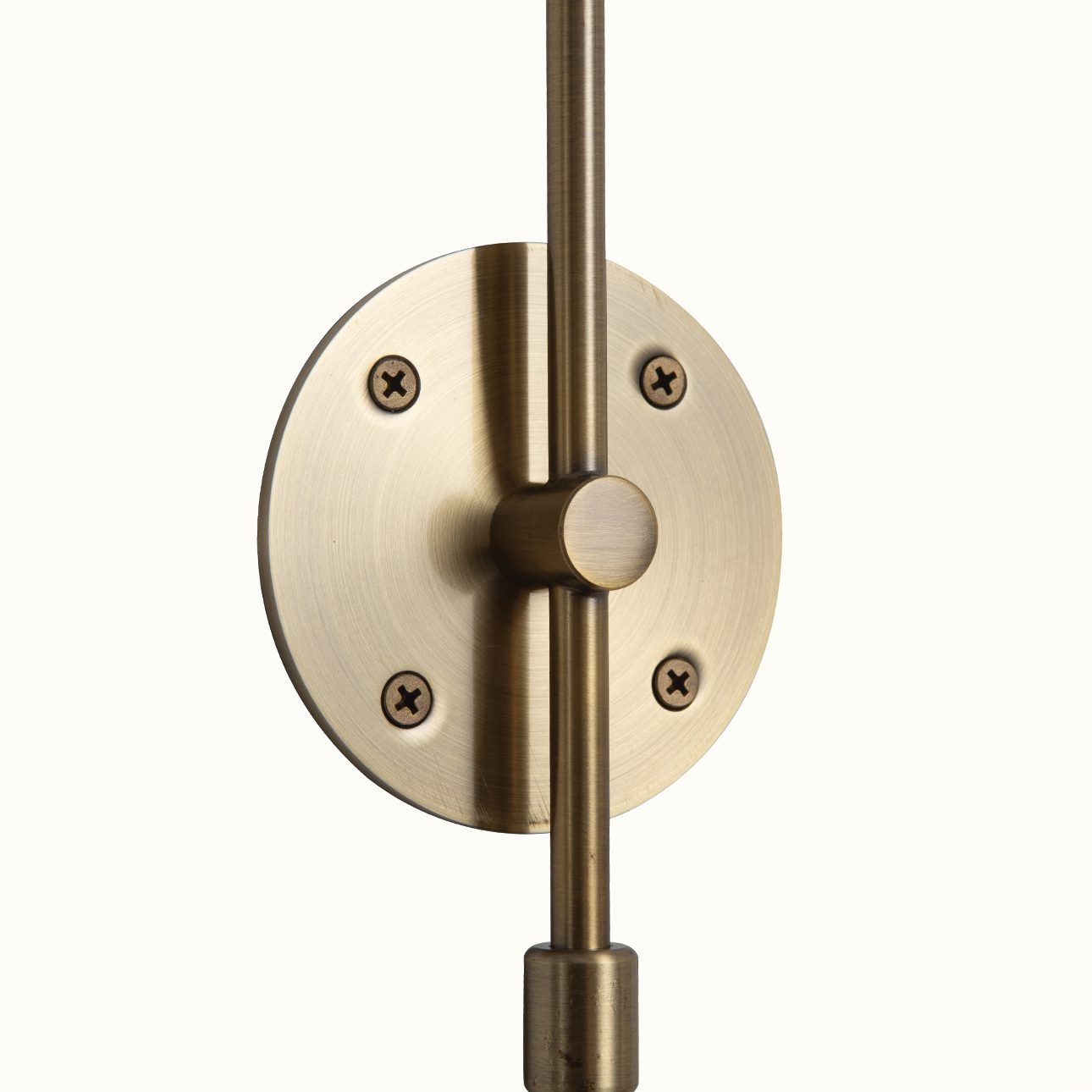 Luna Bella Wall Sconce in Weathered Brass and Matte Black