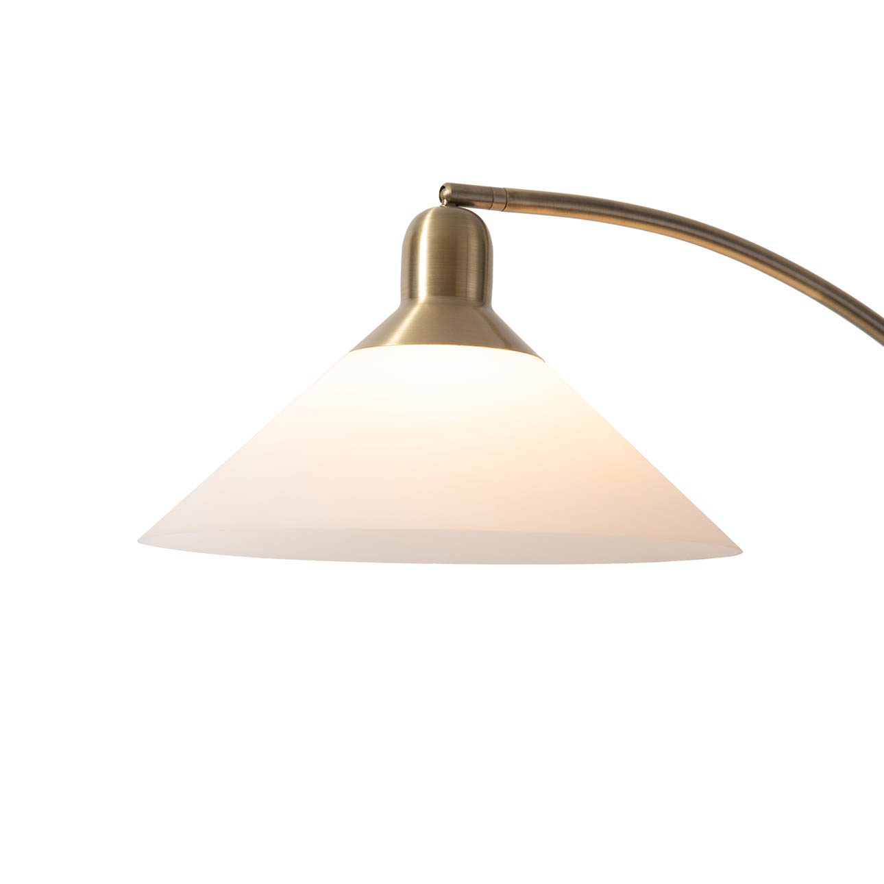 Melmar Chairside Arc Floor Lamp with Warm Glow