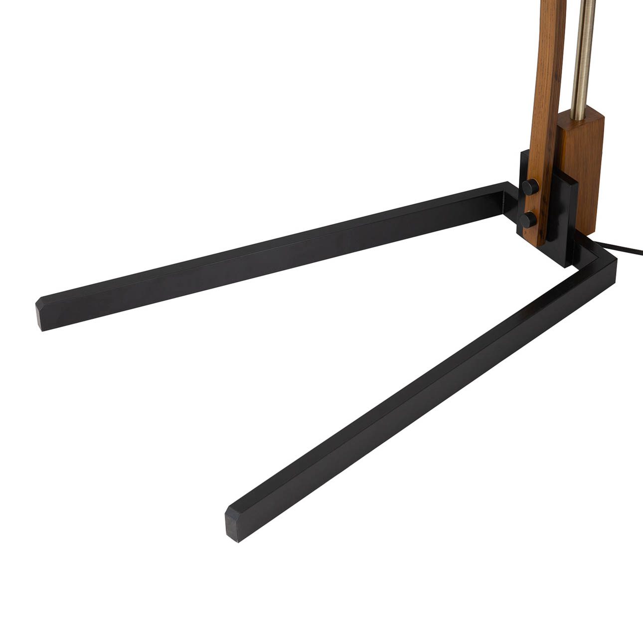 Melmar Arc Floor Lamp in Brass with Warm Glow