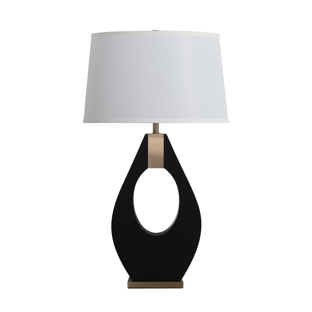 Pearson Contemporary Table Lamp in Ebony and Brass