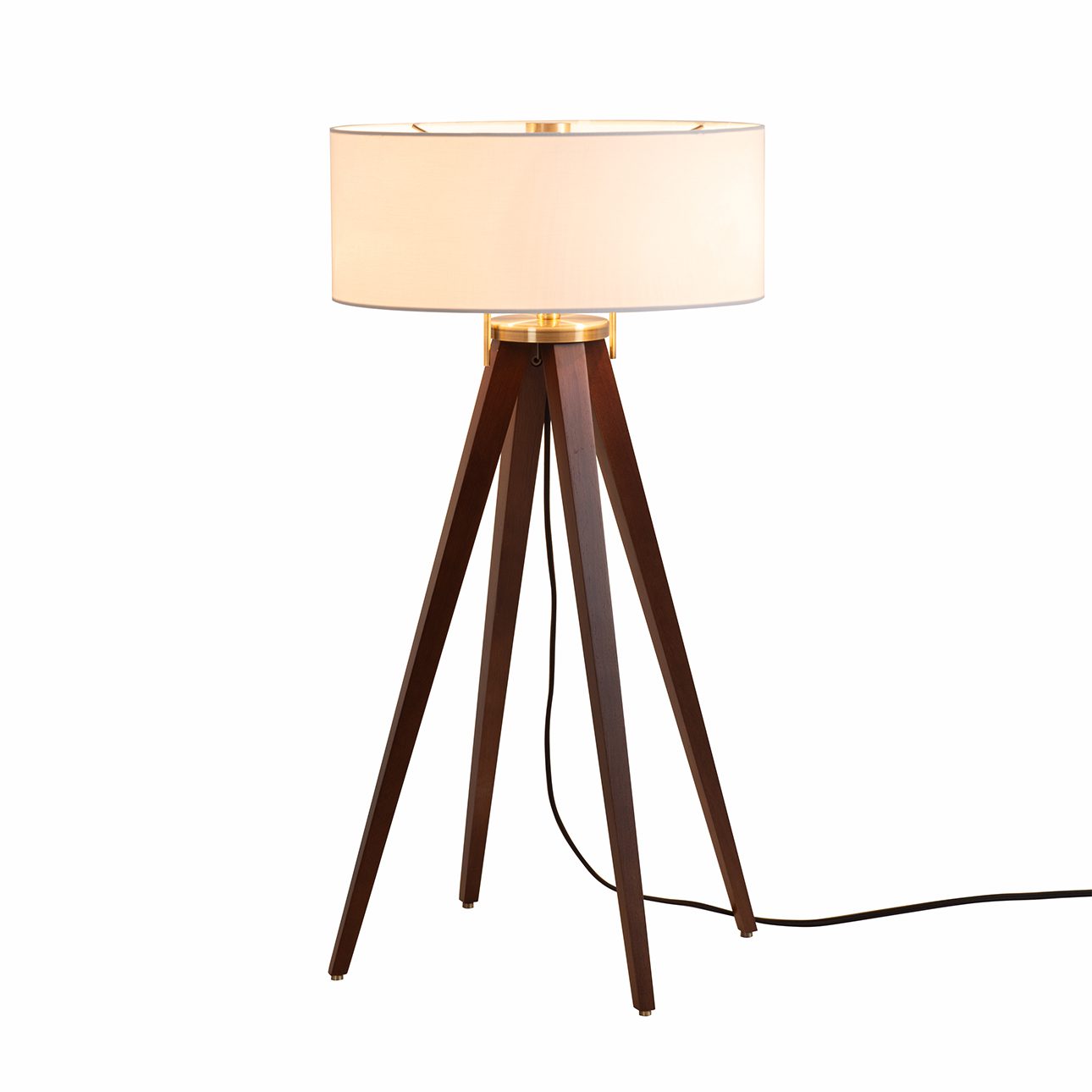 Quattro Table Lamp - Dark Walnut