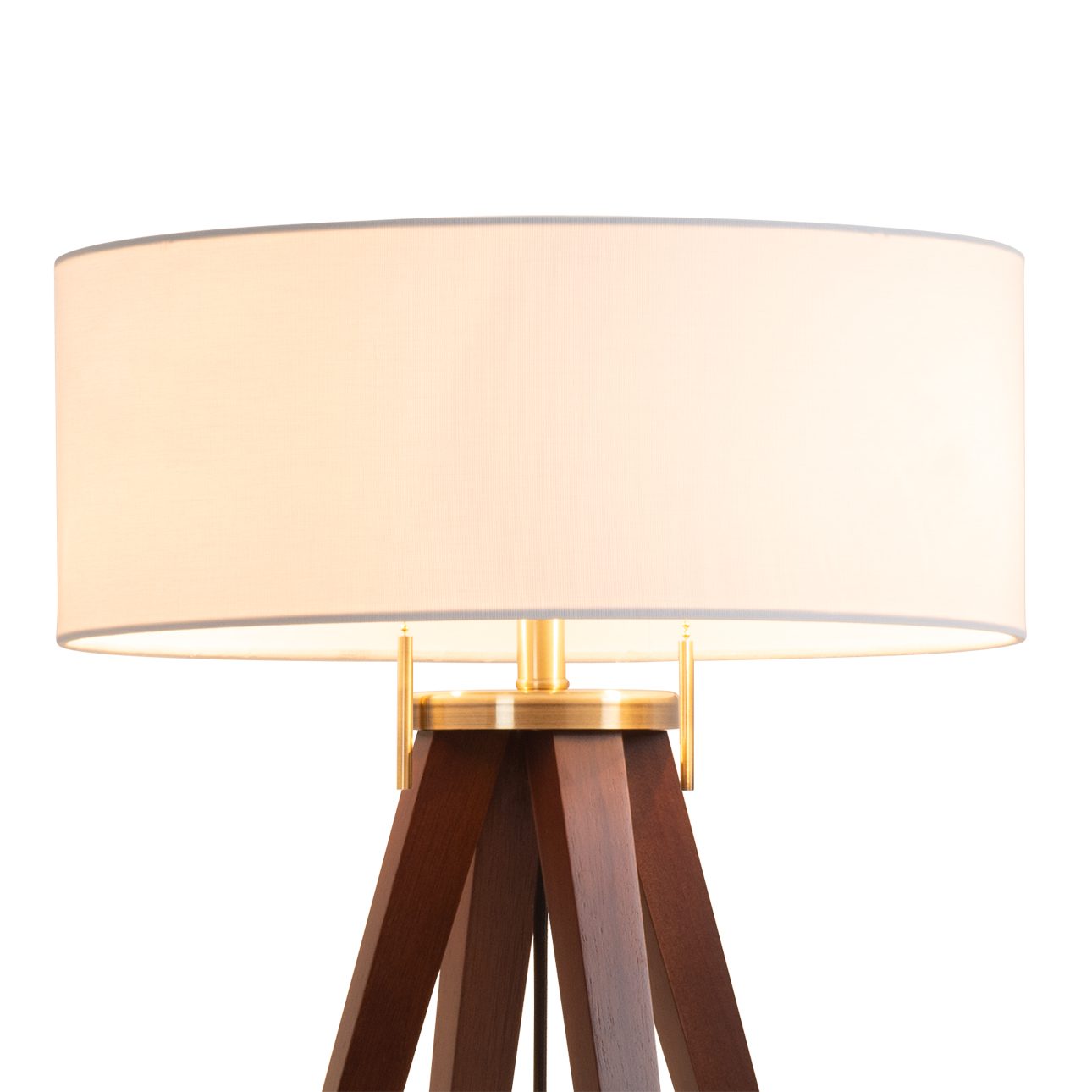 Quattro Table Lamp – Weathered Brass,