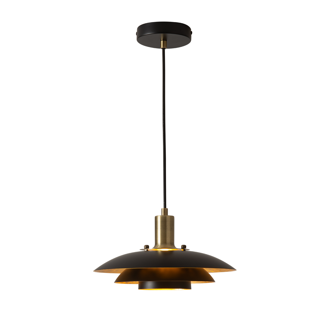 Rancho Mirage Large 15" OD Pendant Light - Matte Black