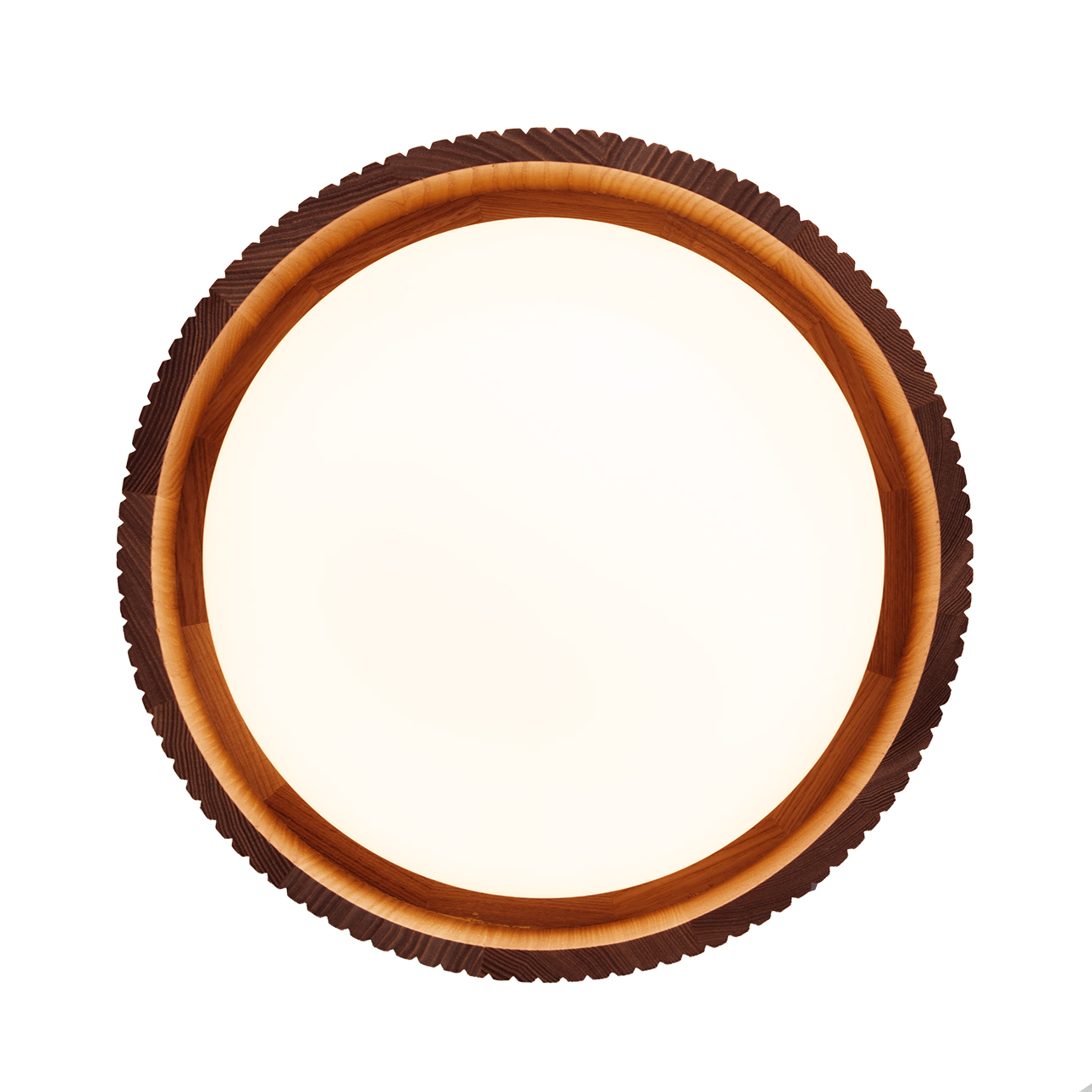 Tambo 14" Flush Mount Ceiling Light - Dark Walnut