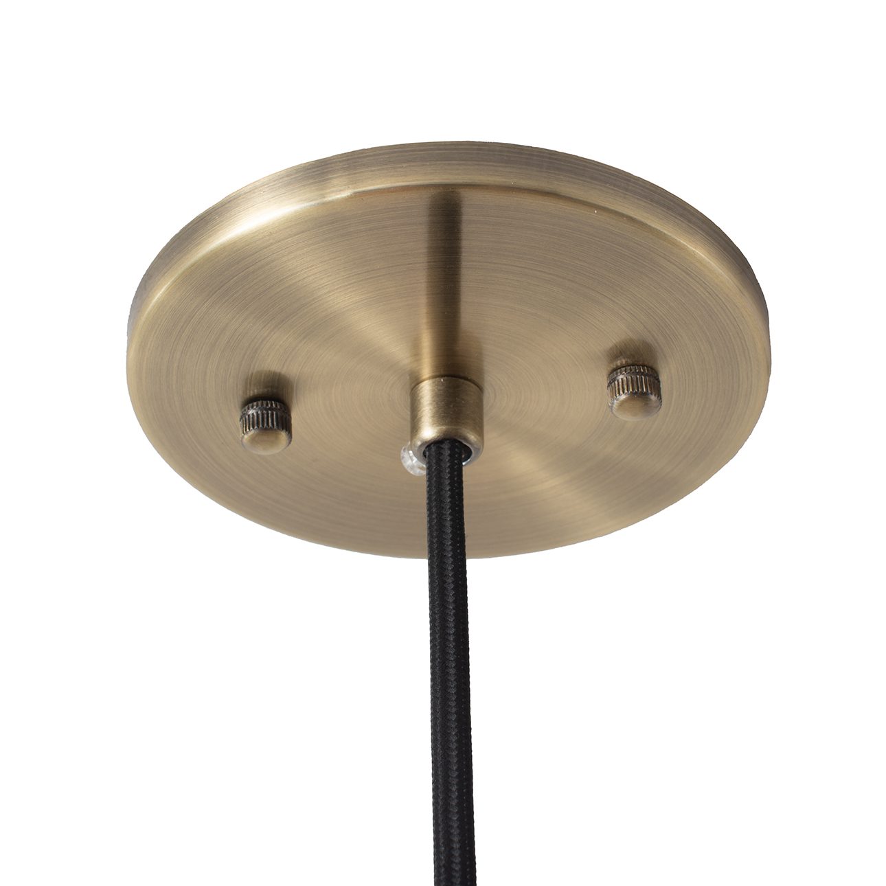 Tambo Pendant Light in Walnut with Brass Accent