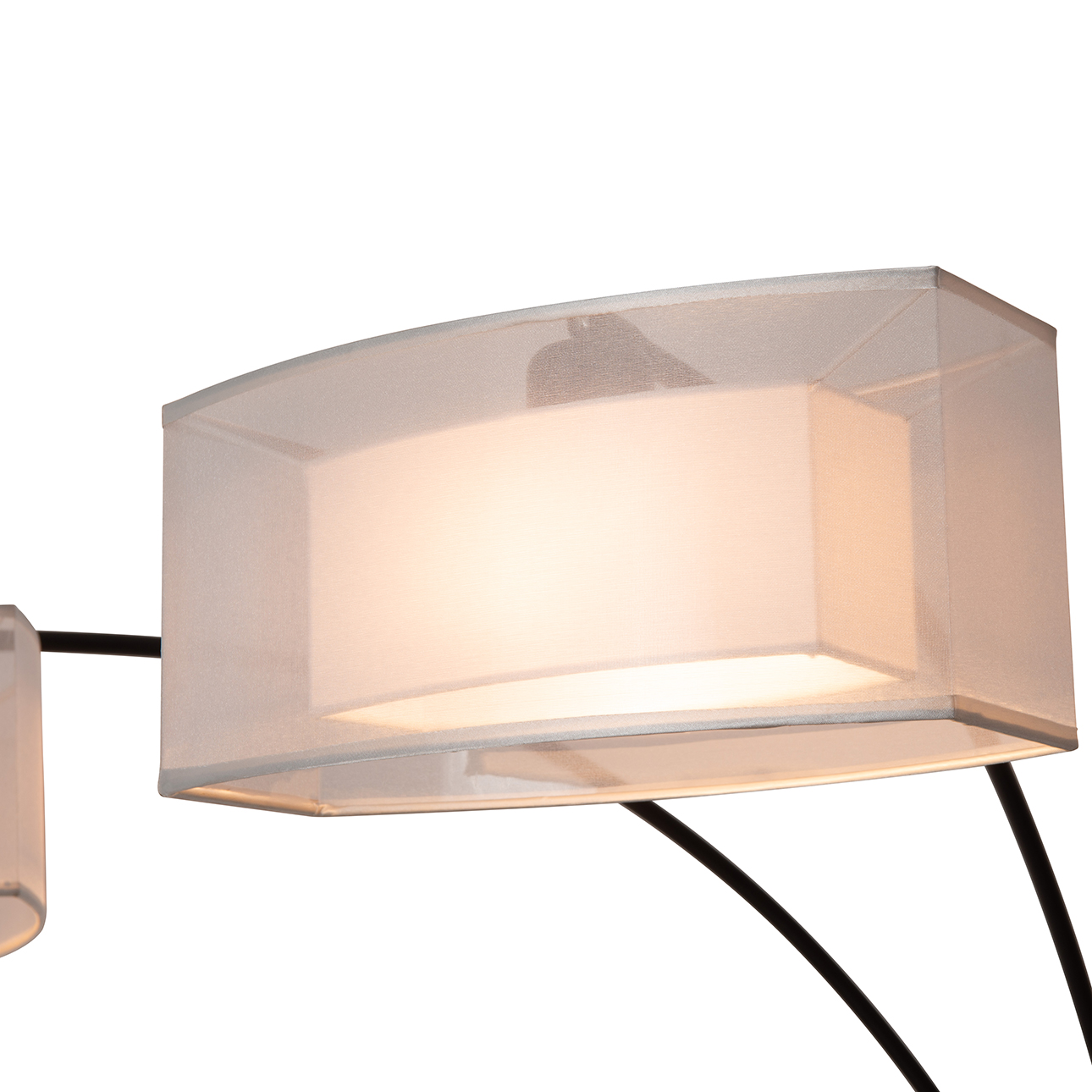 Amarillo Three Light Arc Floor Lamp for Living Room Spaces