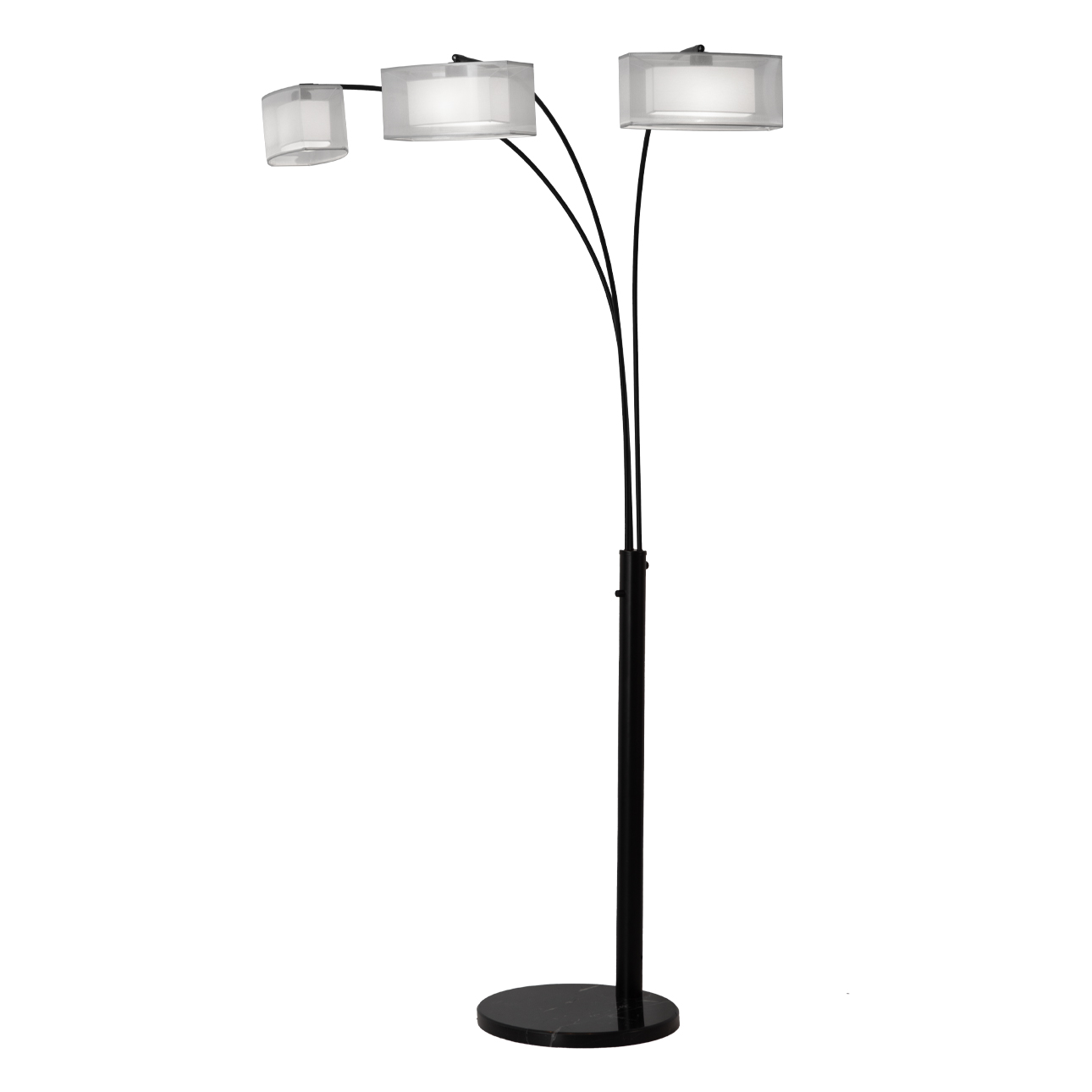 Amarillo Three Light Arc Floor Lamp for Living Room Spaces