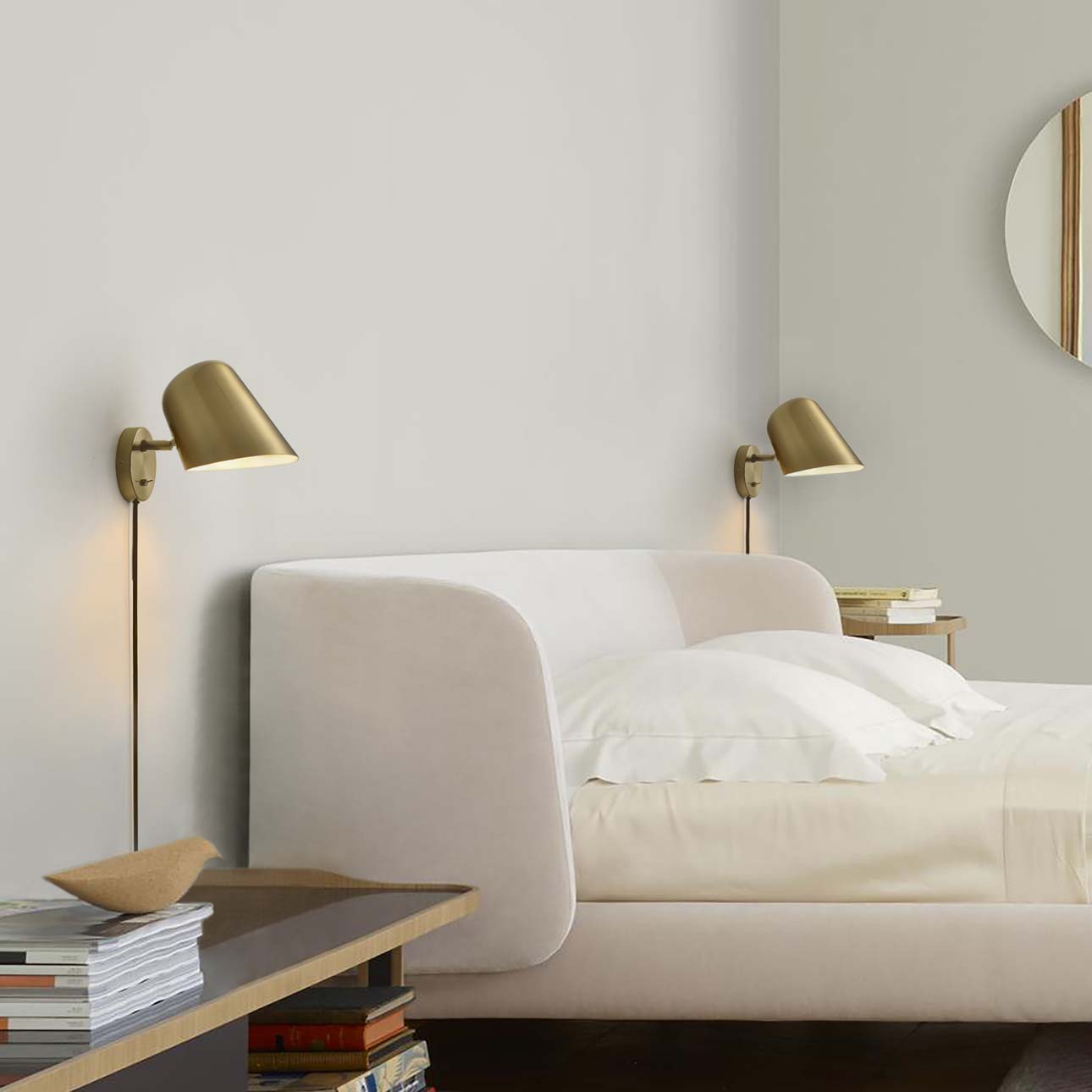 Culver Plug In Wall Sconce with Warm Glow