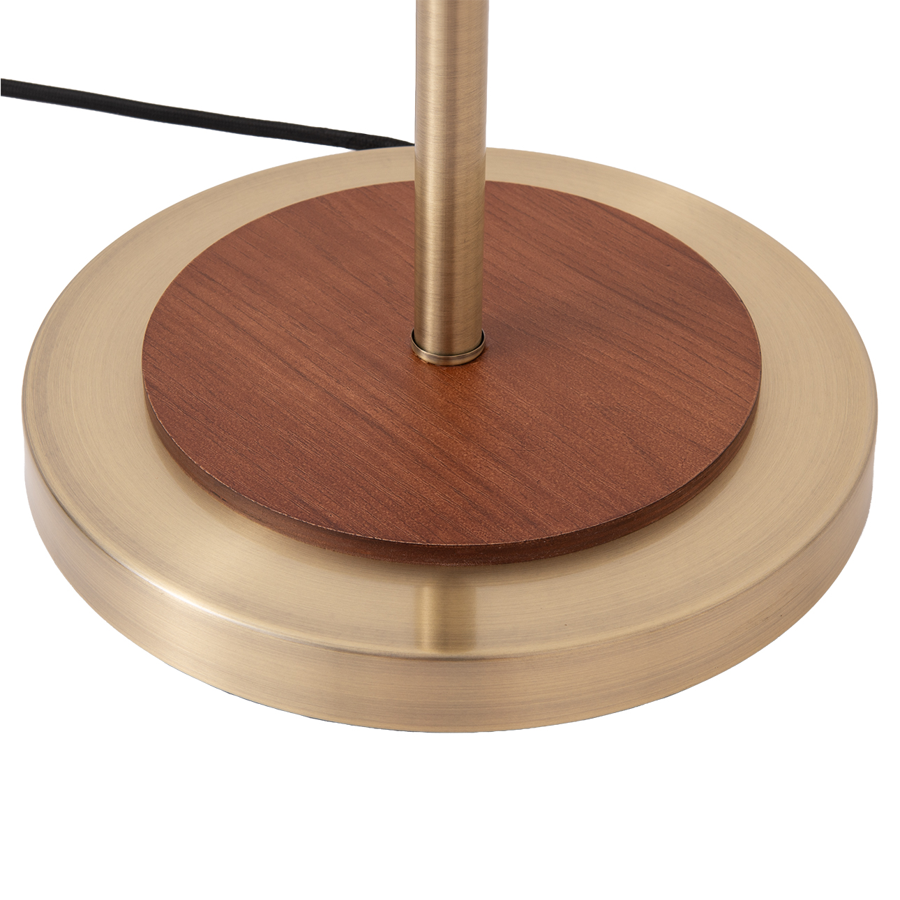 Encinitas Tree Floor Lamp, Weathered Brass/Black, On/Off Switch at Each Shade