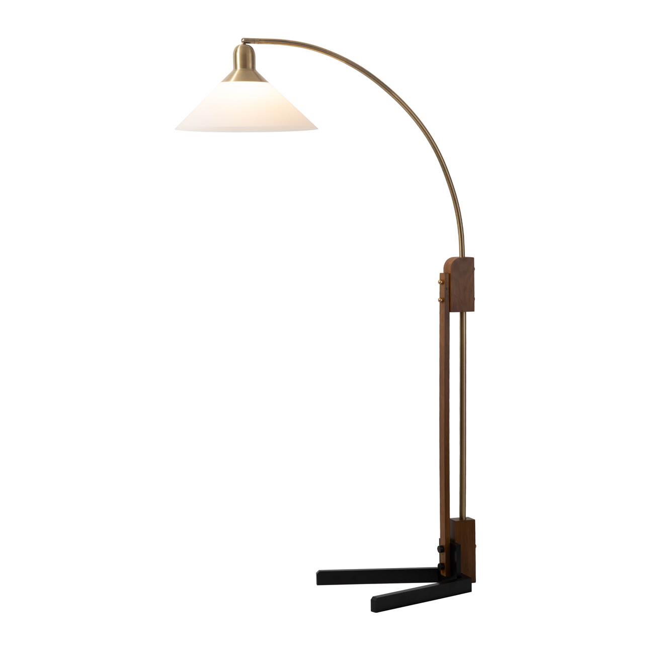 Melmar Chairside Arc Floor Lamp with Warm Glow