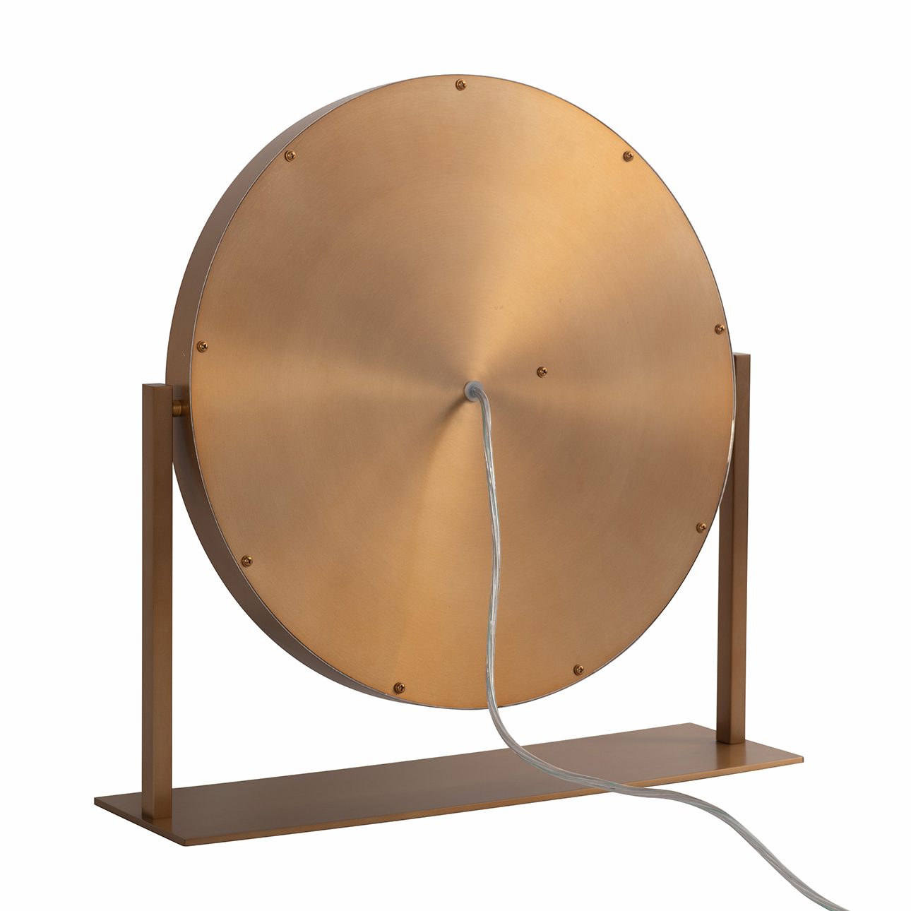 Marilyn Brass Vanity Mirror with Warm Weathered Finish