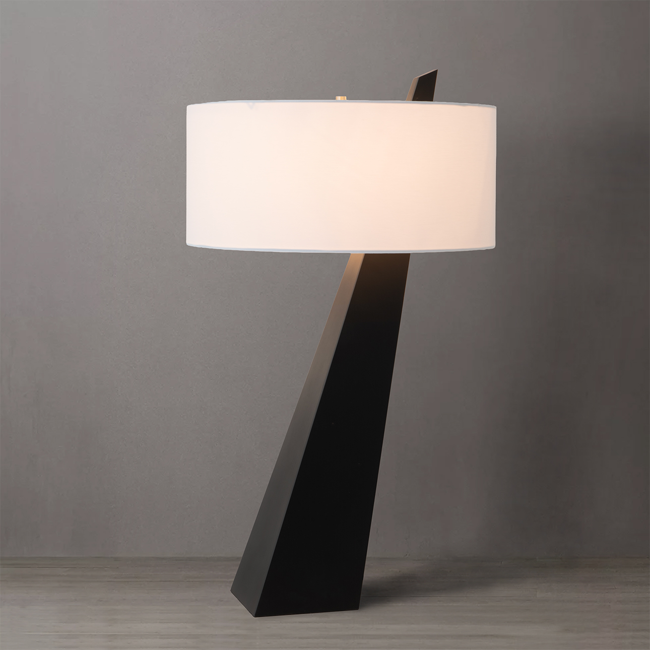 Obelisk Table Lamp - Dark Walnut