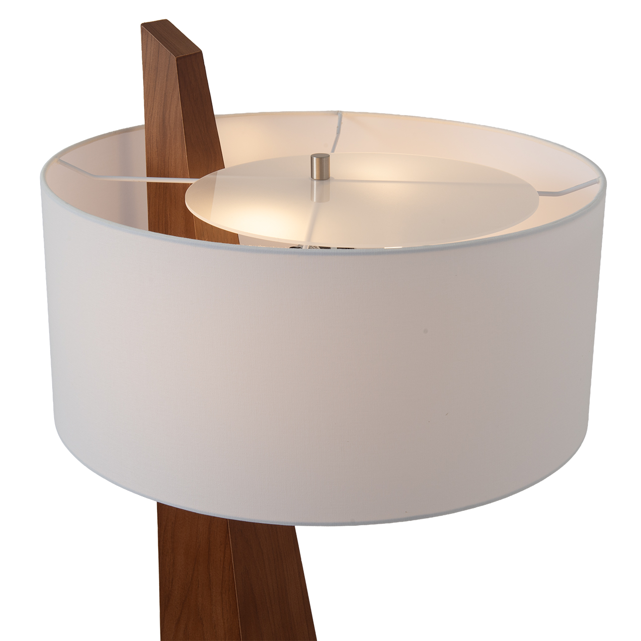 Obelisk Floor Lamp - Dark Walnut