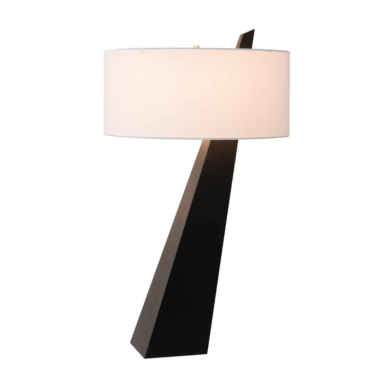 Obelisk Table Lamp - Dark Walnut