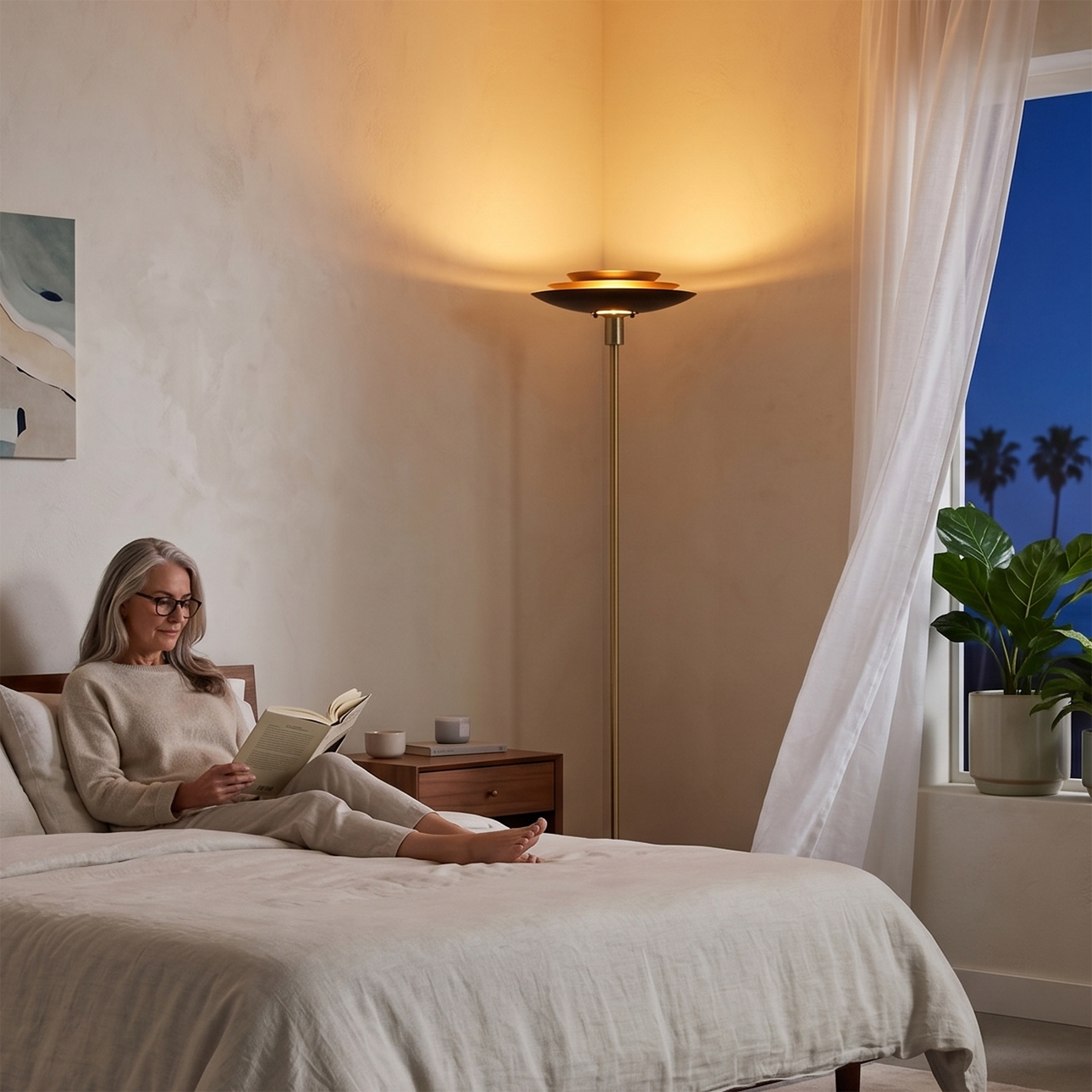 Rancho Mirage Torchiere Floor Lamp