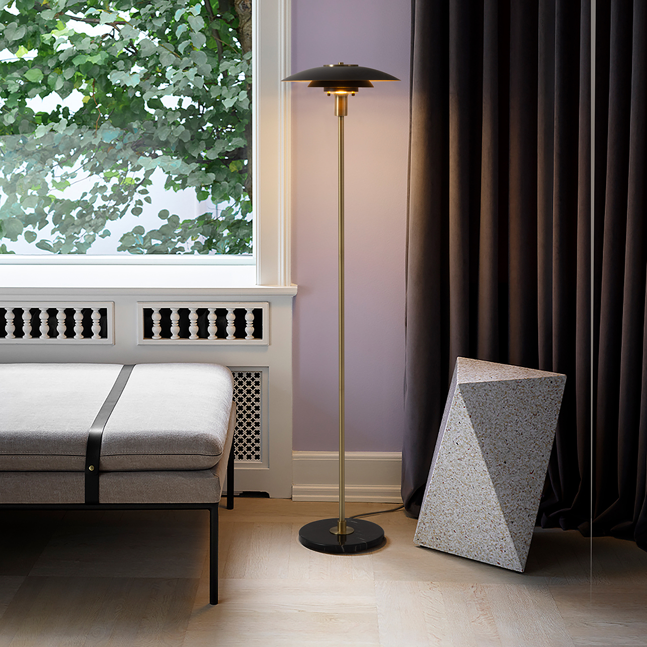 Rancho Mirage Floor Lamp - Matte Black