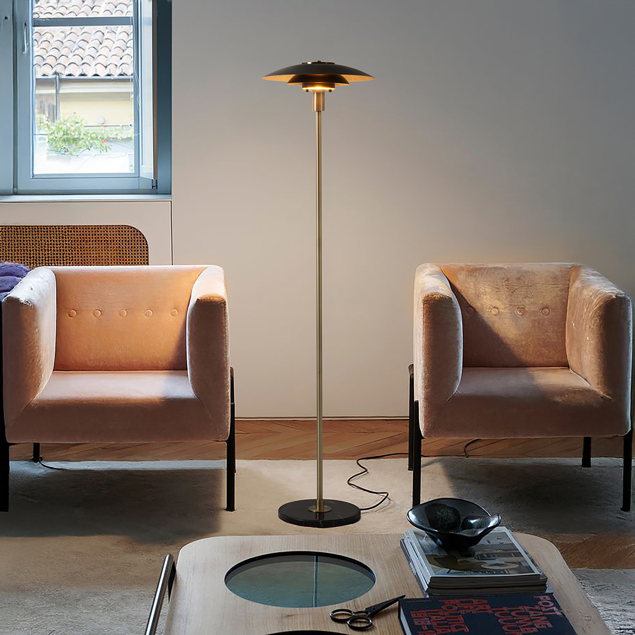 Rancho Mirage Floor Lamp - Matte Black