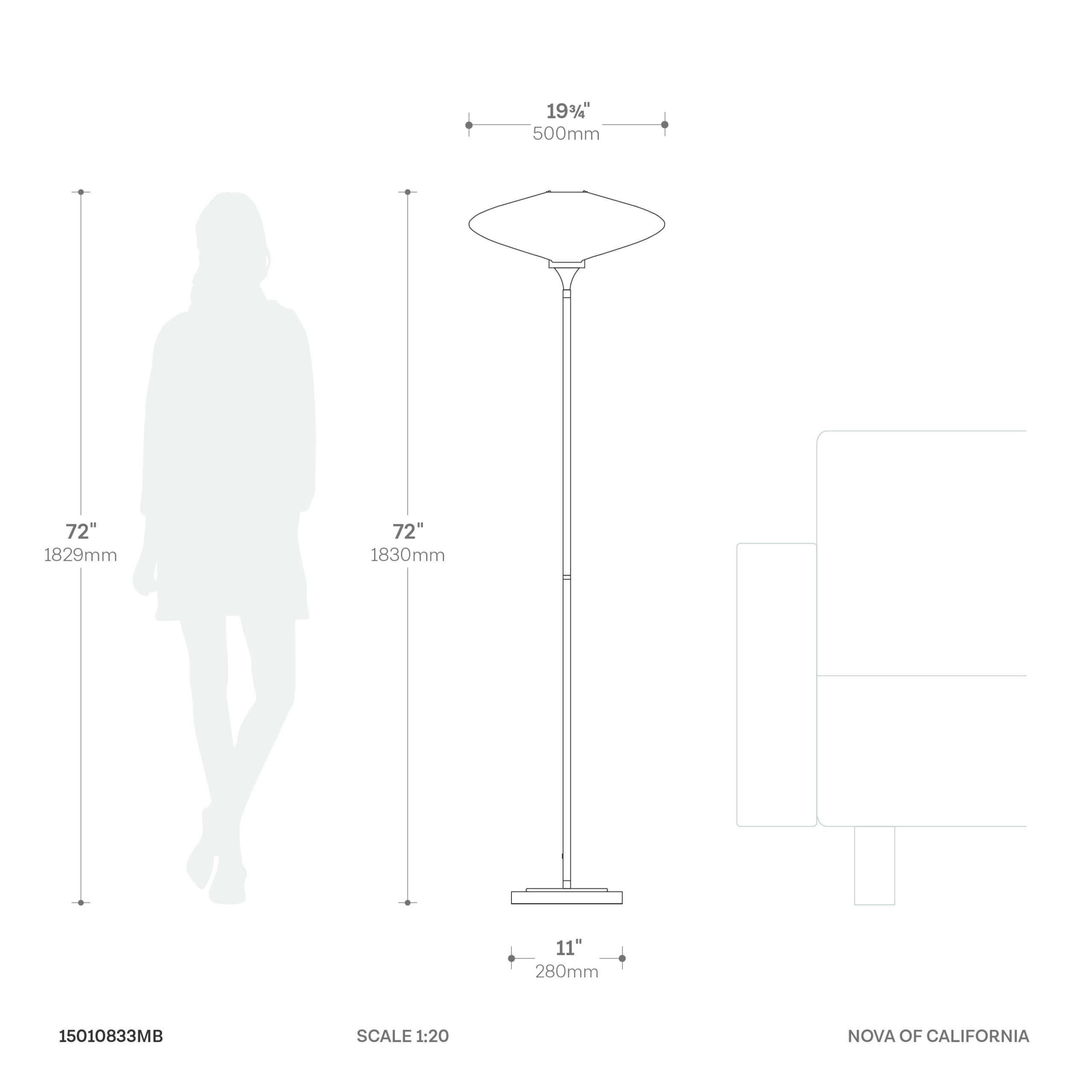 Roswell Torchiere Floor Lamp