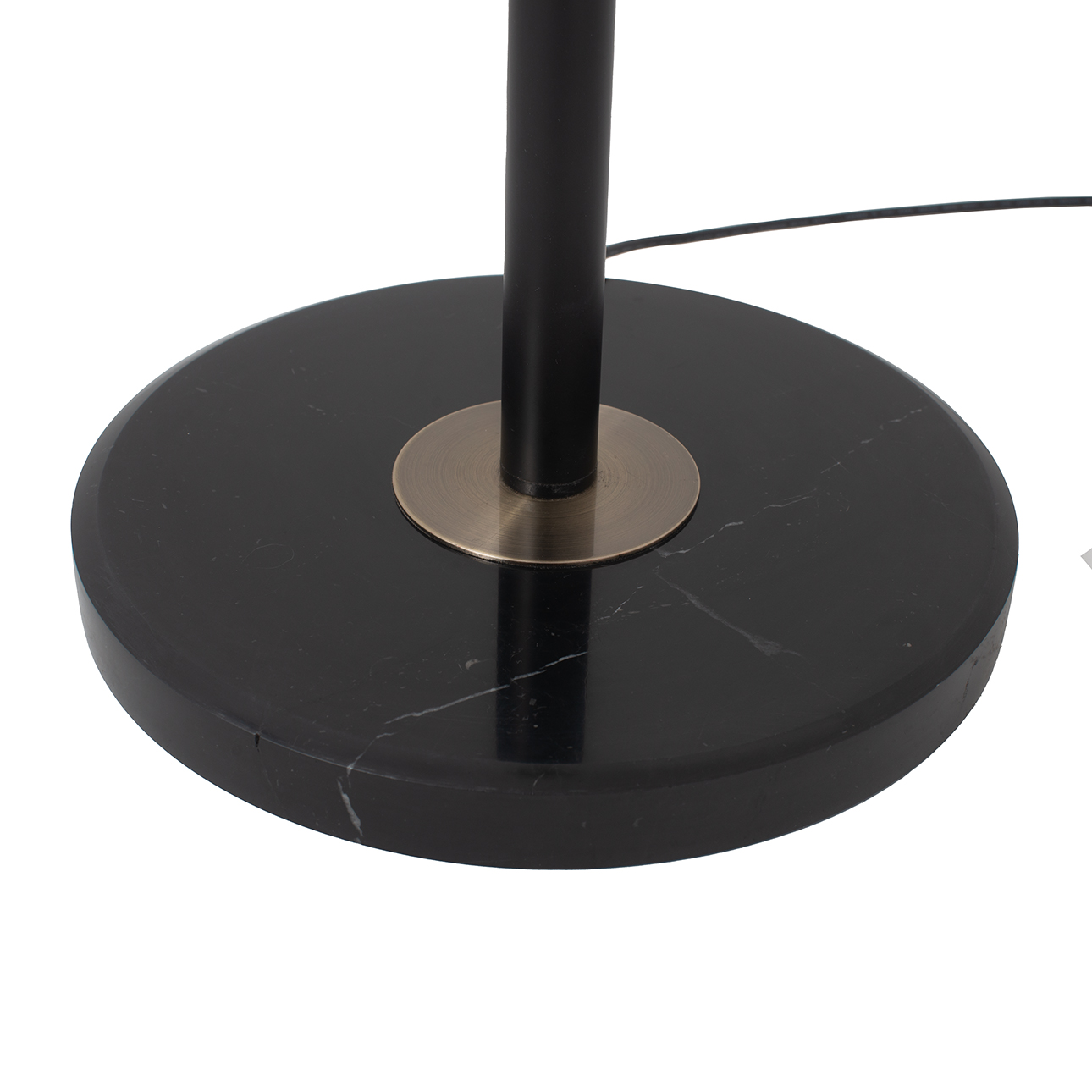 Redondo Torchiere Floor Lamp in Matte Black with Dimmer Switch