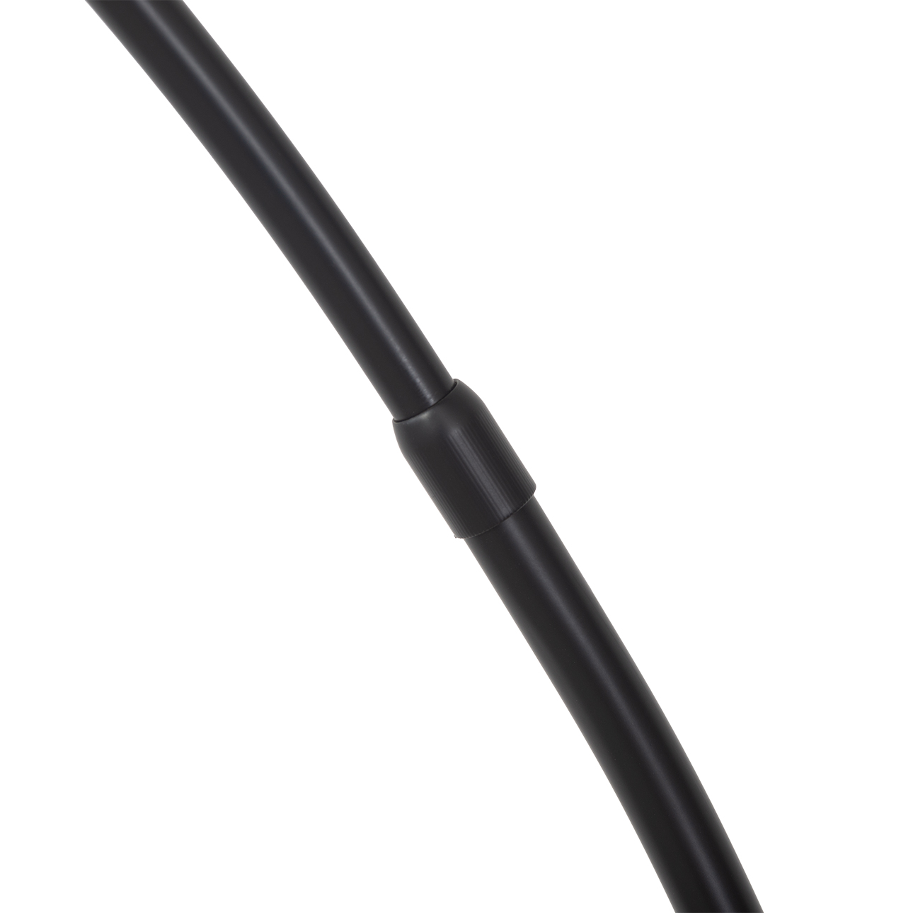Redondo 1 Light LED Arc Floor Lamp – Matte Black Finish, Weathered Brass, Black Marble Base, Dimmer