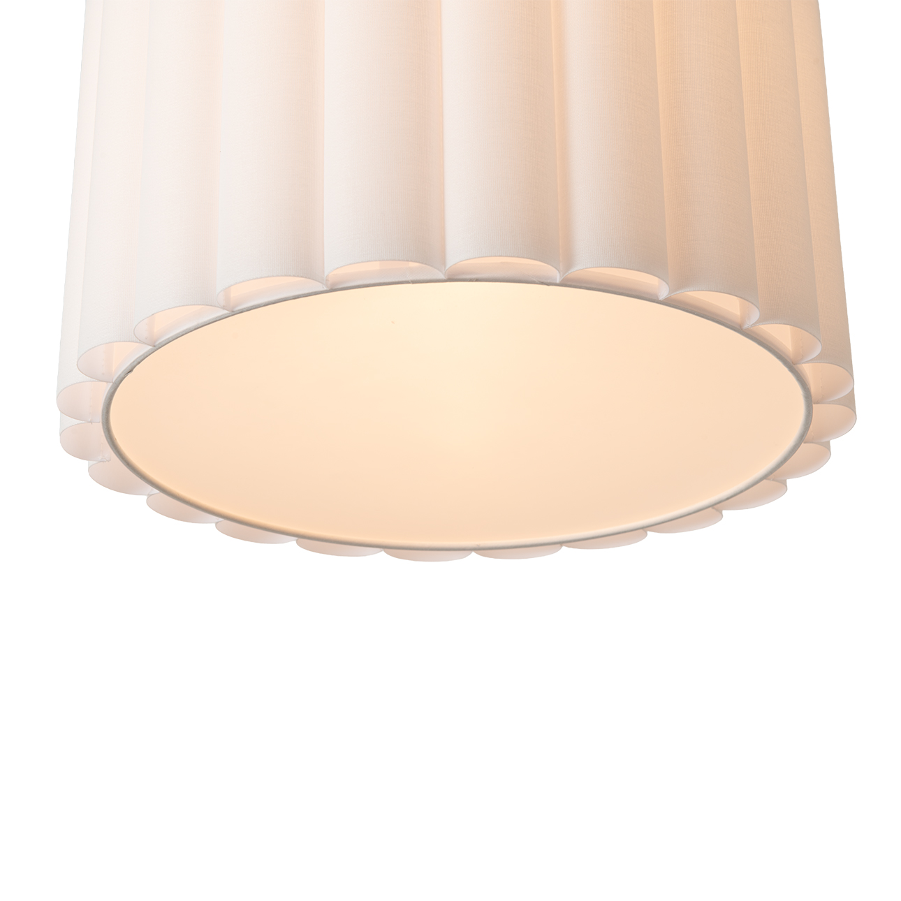 Scalloped Pendant Light - Weathered Brass