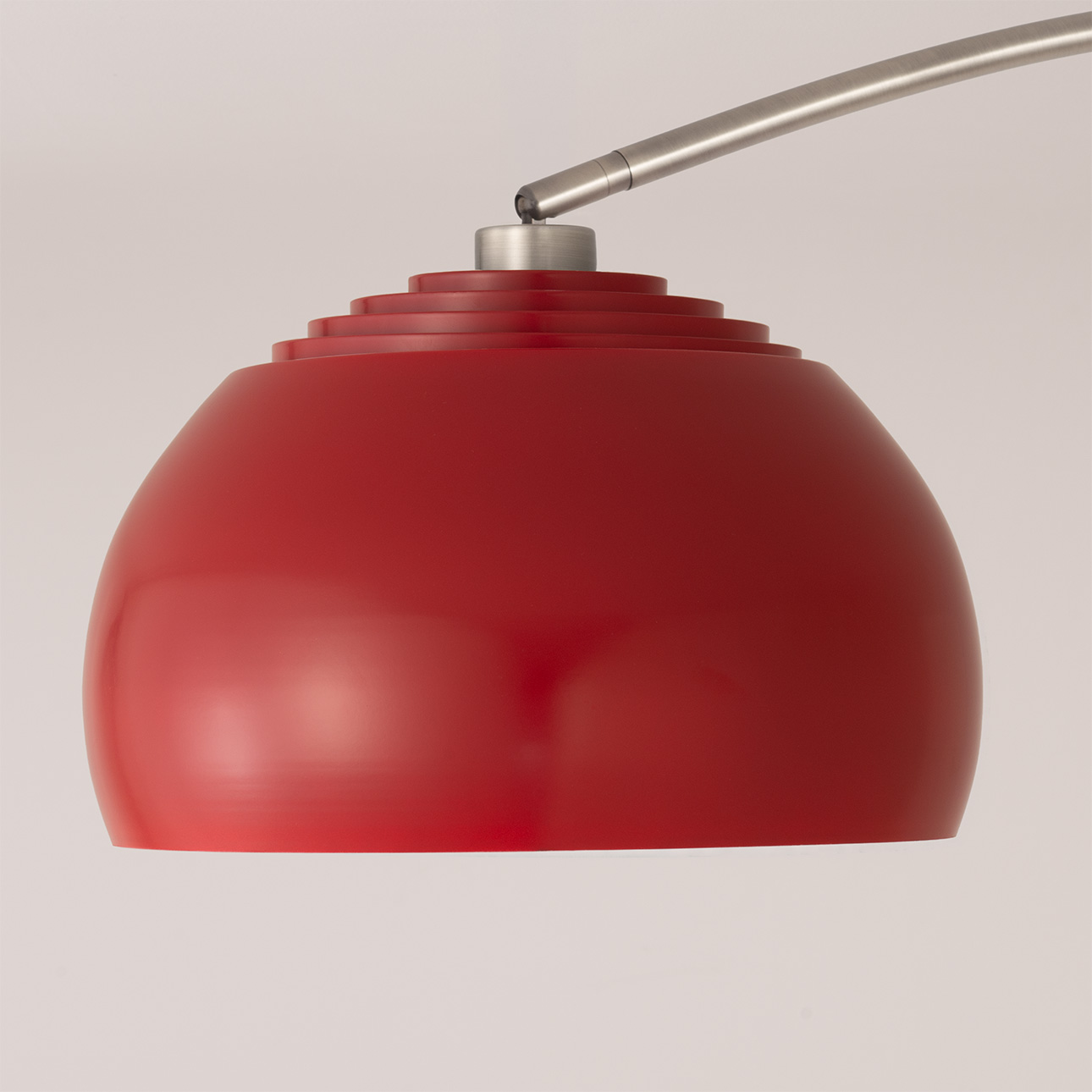 Half Dome 92″H 1-Light Arc Lamp, Satin Nickel, Tambo Dark Walnut Wood Base, Floor Foot Slide Dimmer
