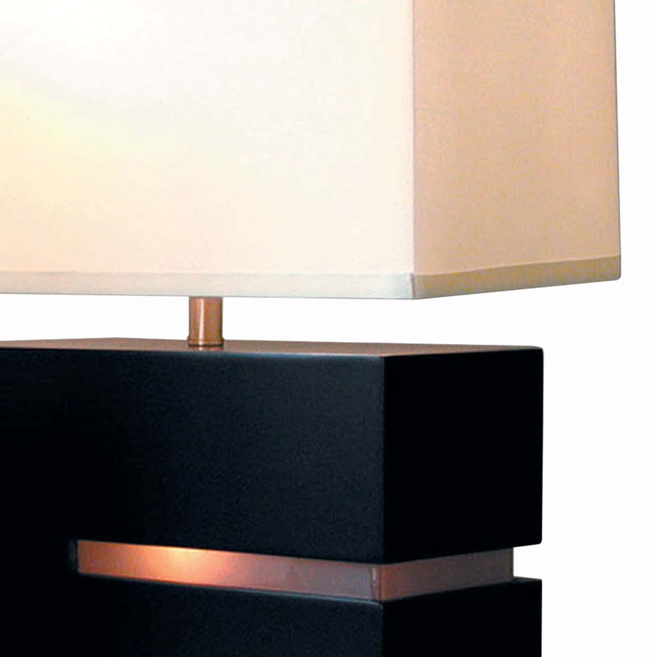 Zen Reclining Table Lamp with Night Light - Dark Brown