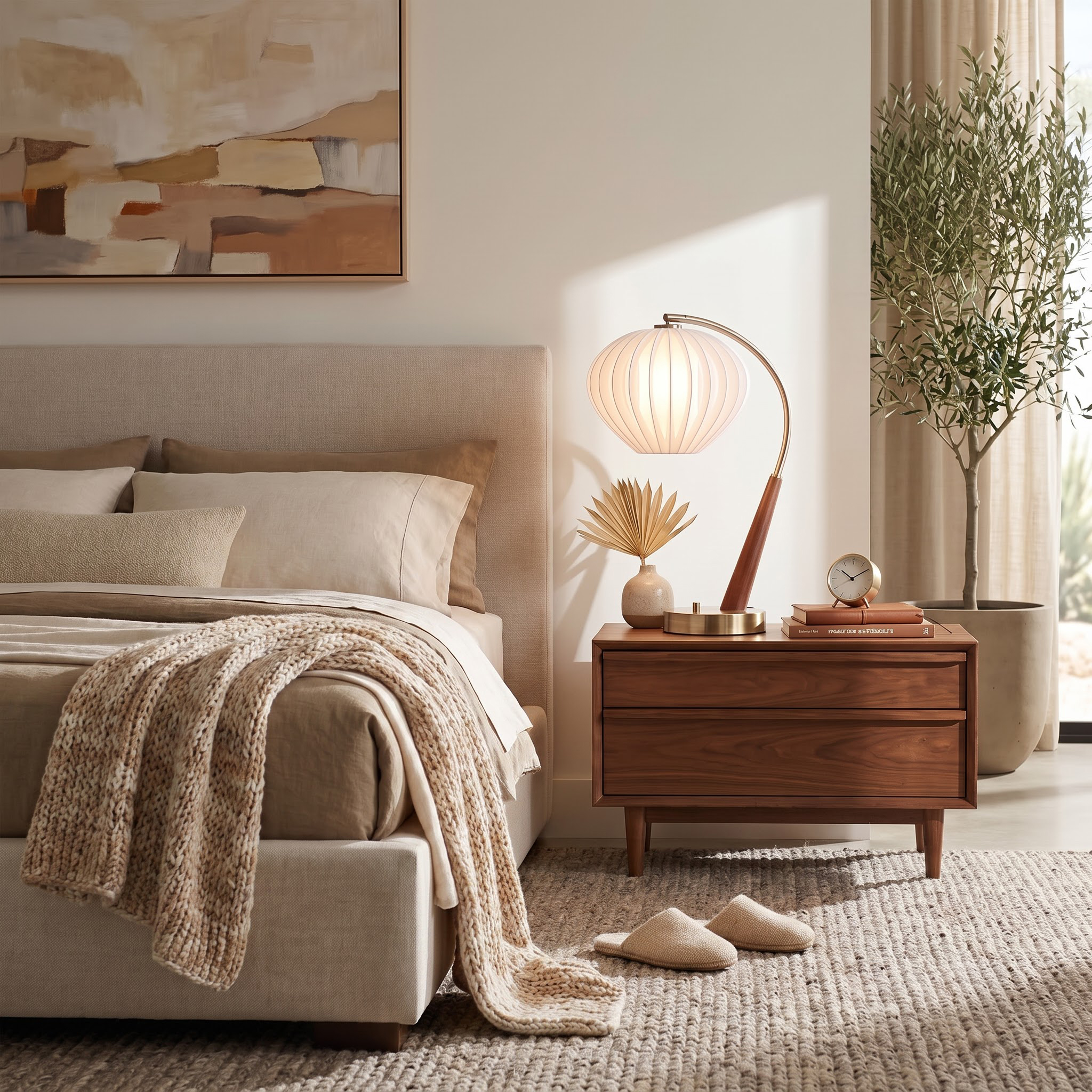 Boomerang Table Lamp, inline/ Cord, Dimmable, LED, Portable