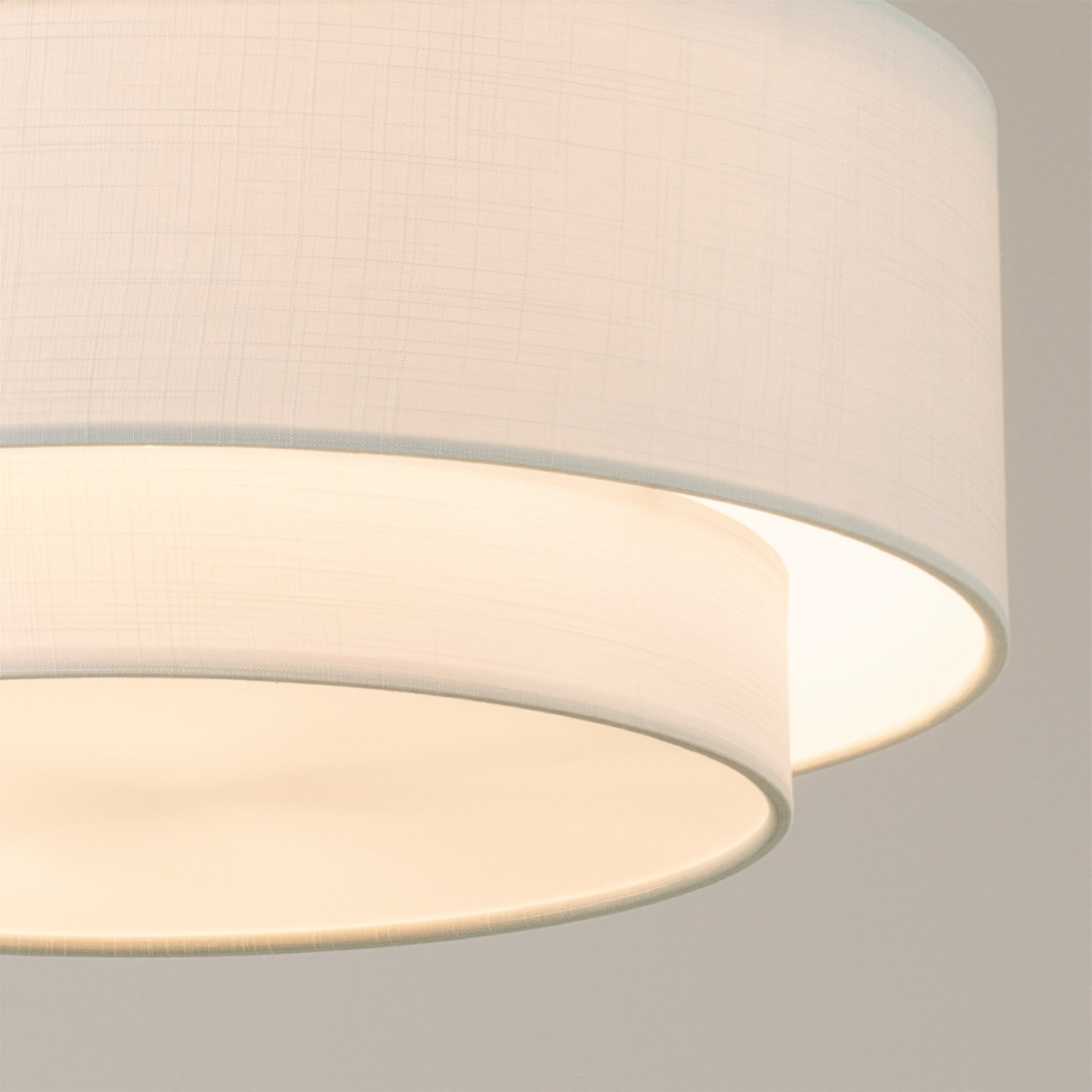 Wall Mounted Arc Lamp – Weathered Brass, Coronado White Linen Shade, Dimmable, Bulb Included